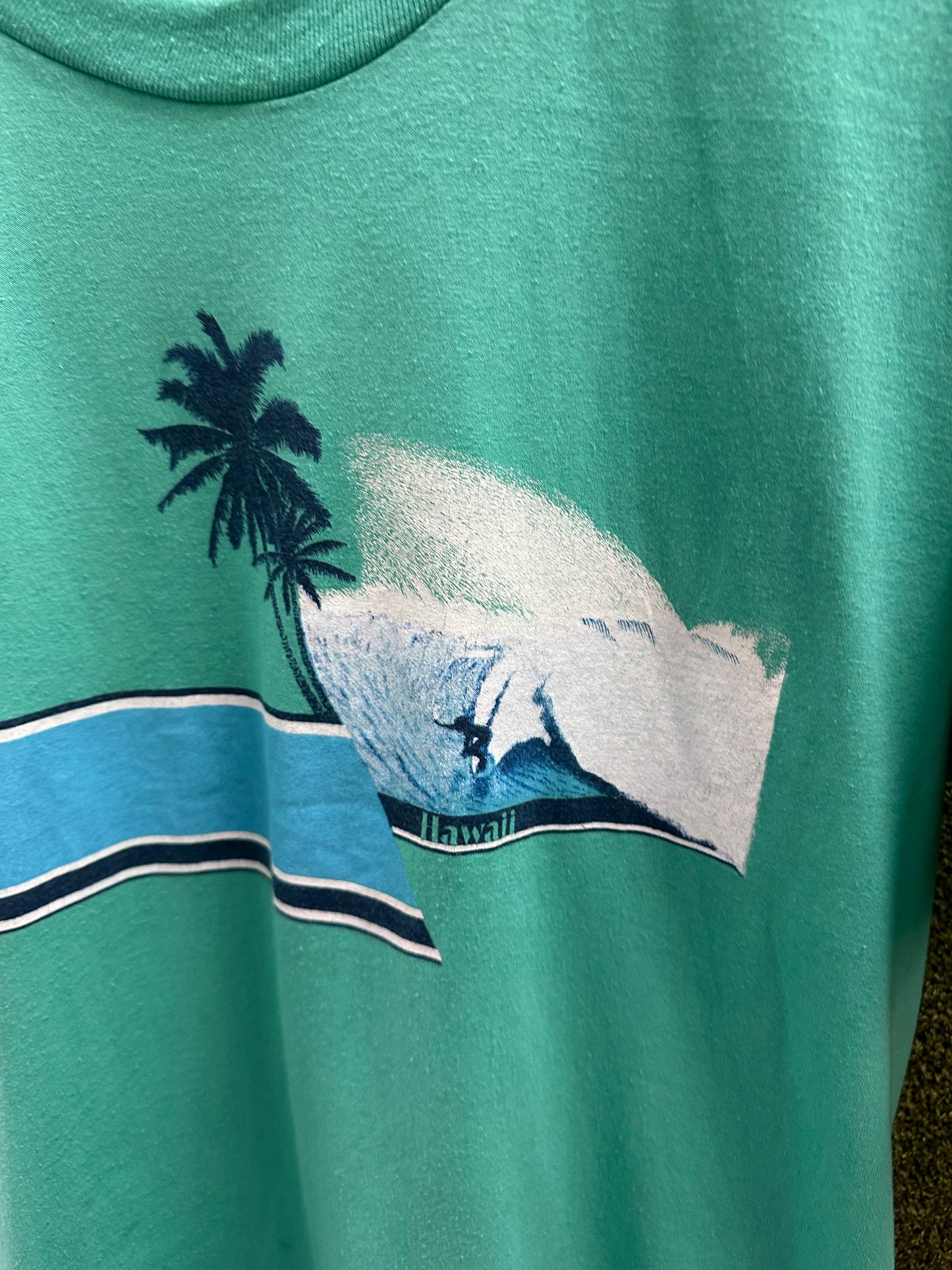 Vintage 1980s Hawaii Surfer T-shirt - XL