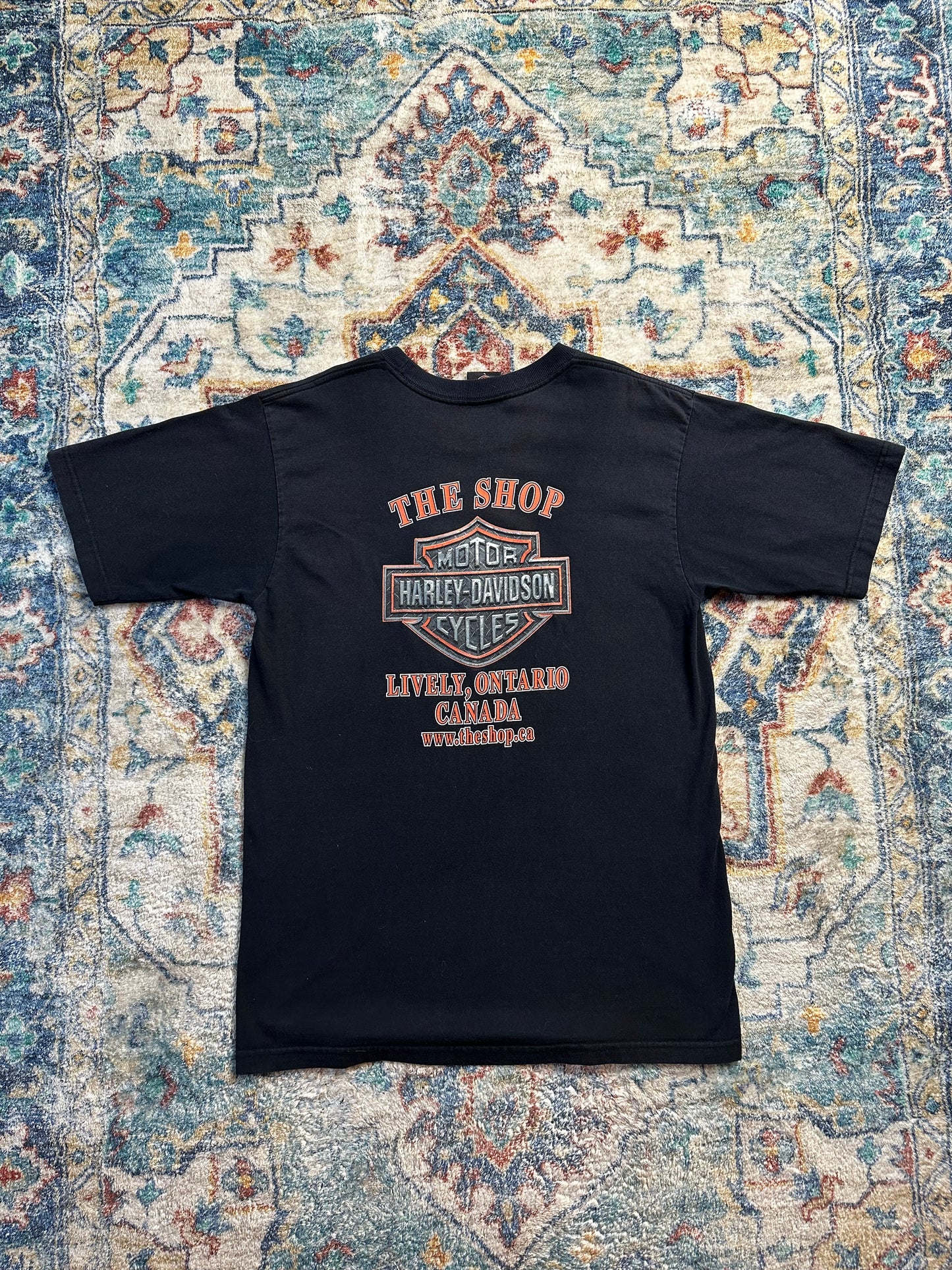 00s Harley Davidson Logo T-shirt - L