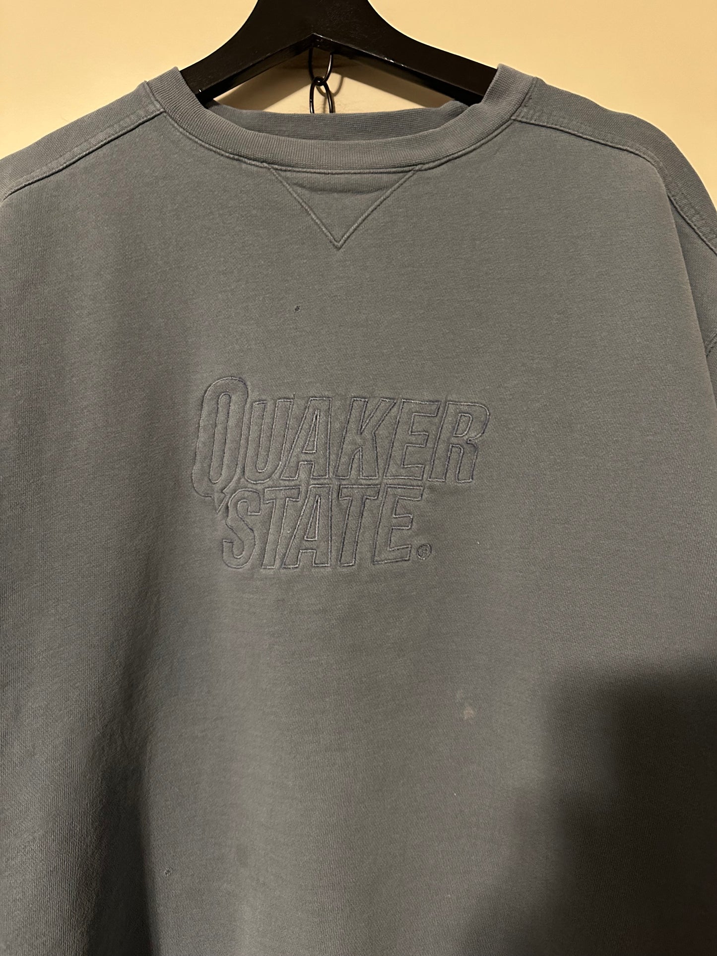 90s Quaker State Tonal Logo Crewneck - L