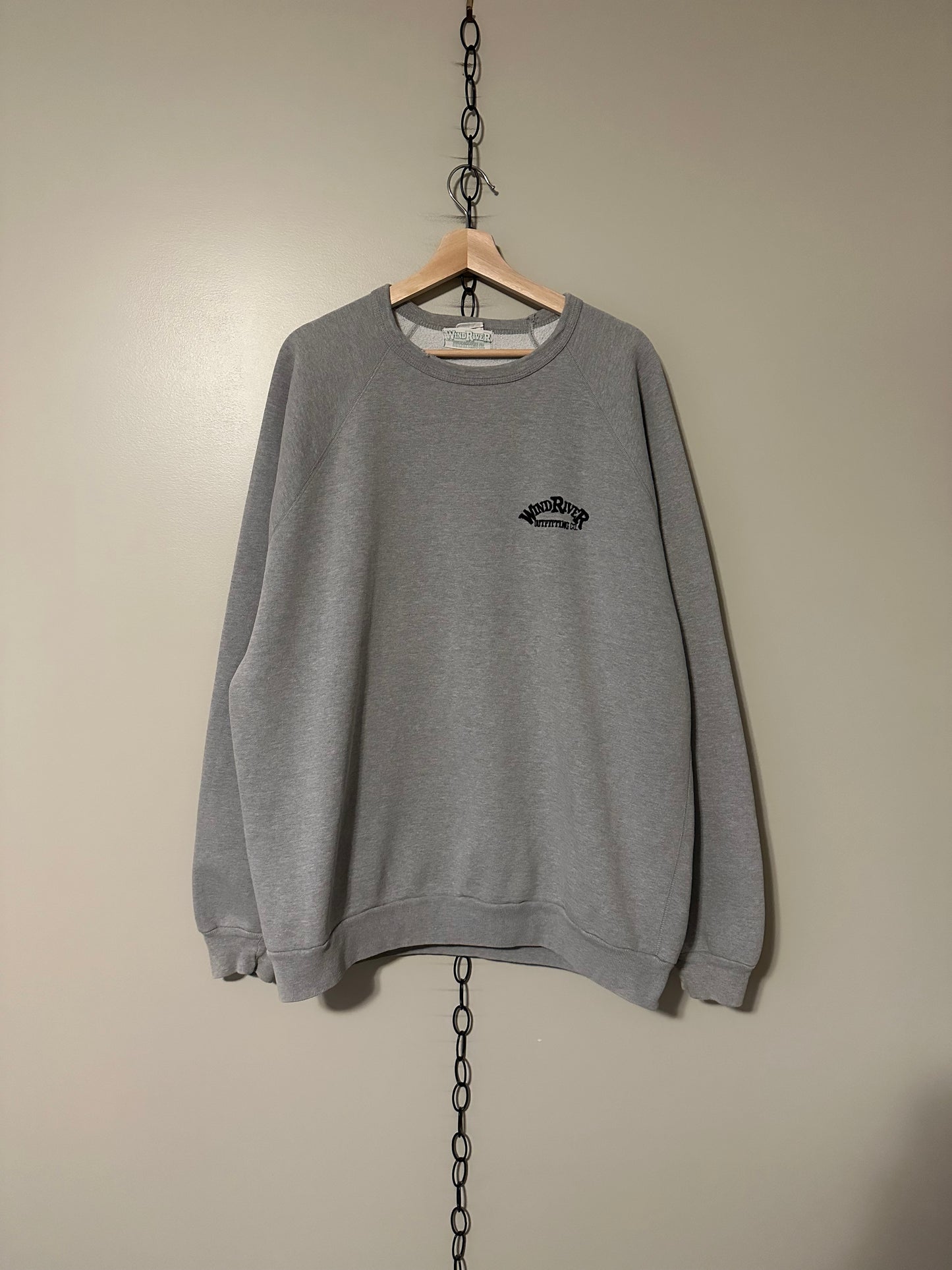 90s Windriver Grey Logo Crewneck - XXL