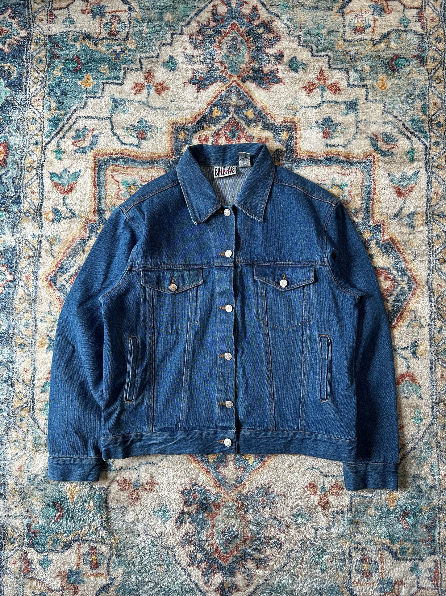 90s Bill Blass Blue Denim Jacket - M