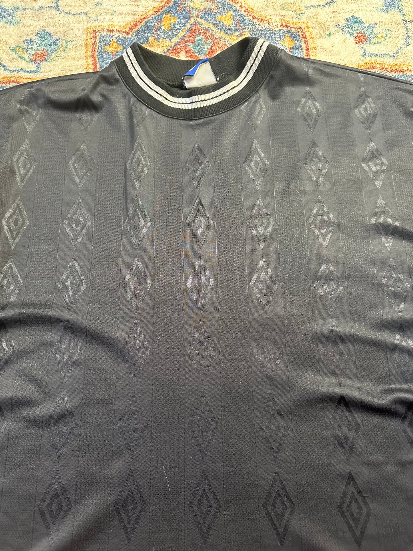 90s Umbro All Over Print Logo Jersey - L