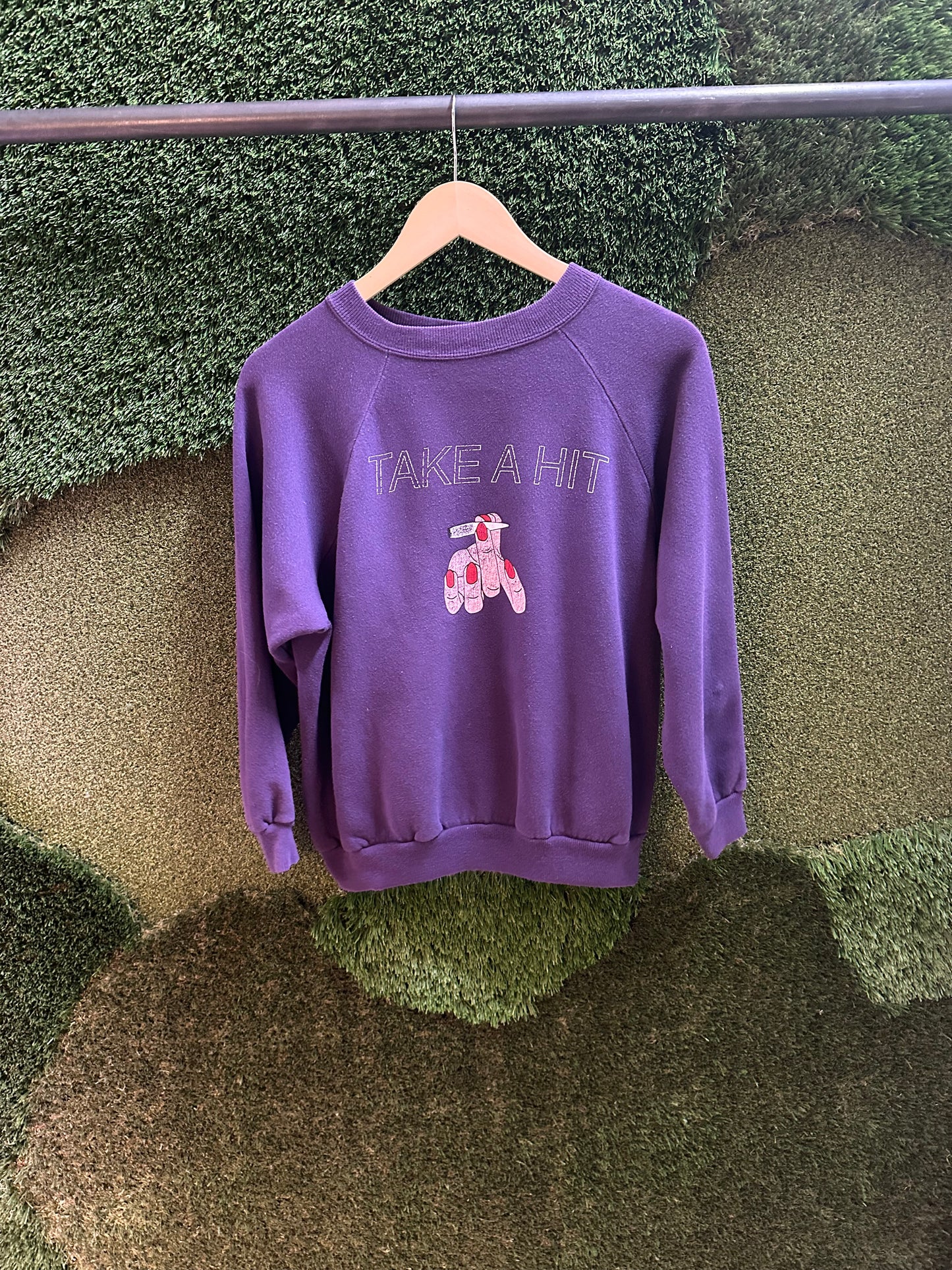 90s Take A Hit Crewneck - L