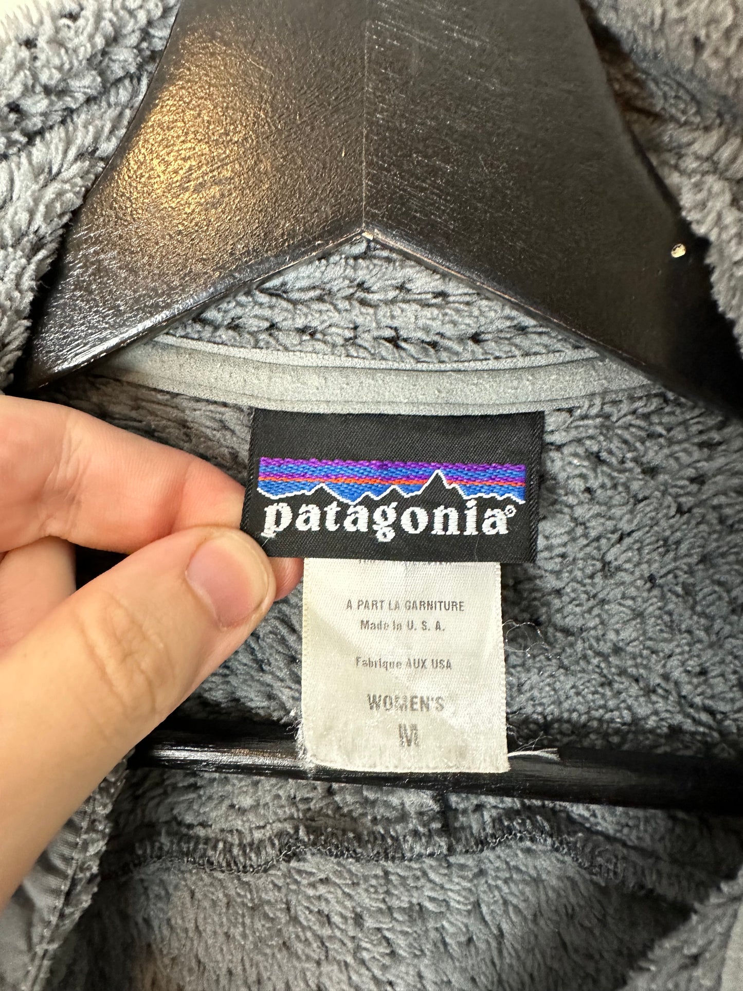 Vintage Patagonia Deep Pile USA Made Zip-up Fleece - M