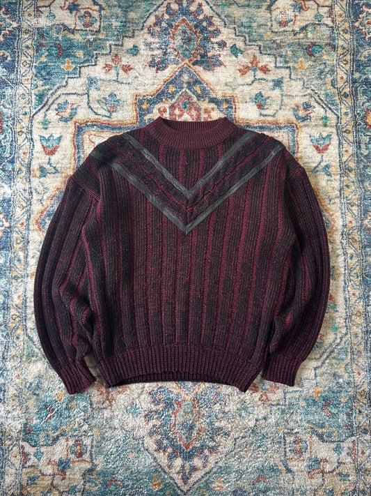 90s Nino Foriero Striped Sweater - M