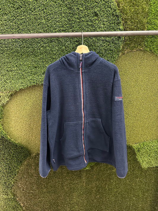 Vintage Tommy Jeans Zip-up Fleece Hoodie - L