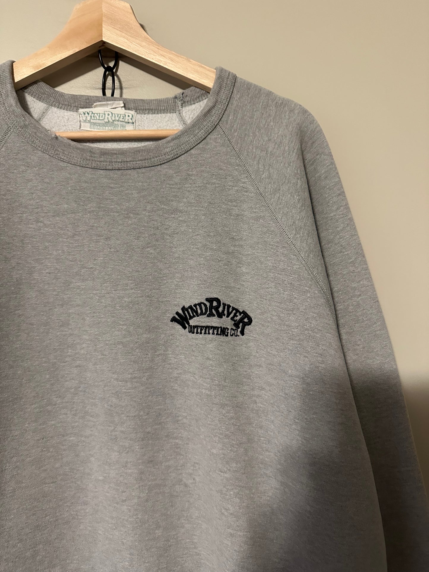 90s Windriver Grey Logo Crewneck - XXL