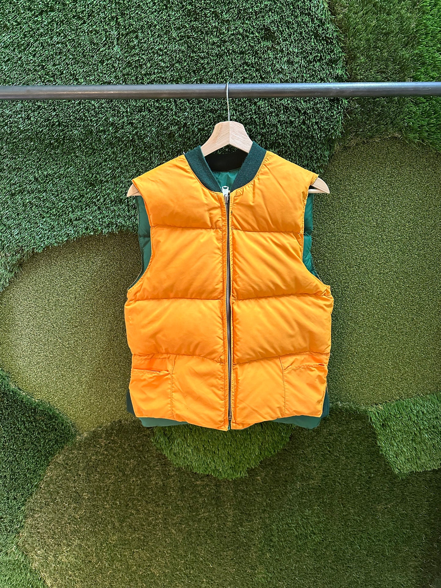 80s Reversible Puffer Vest - M