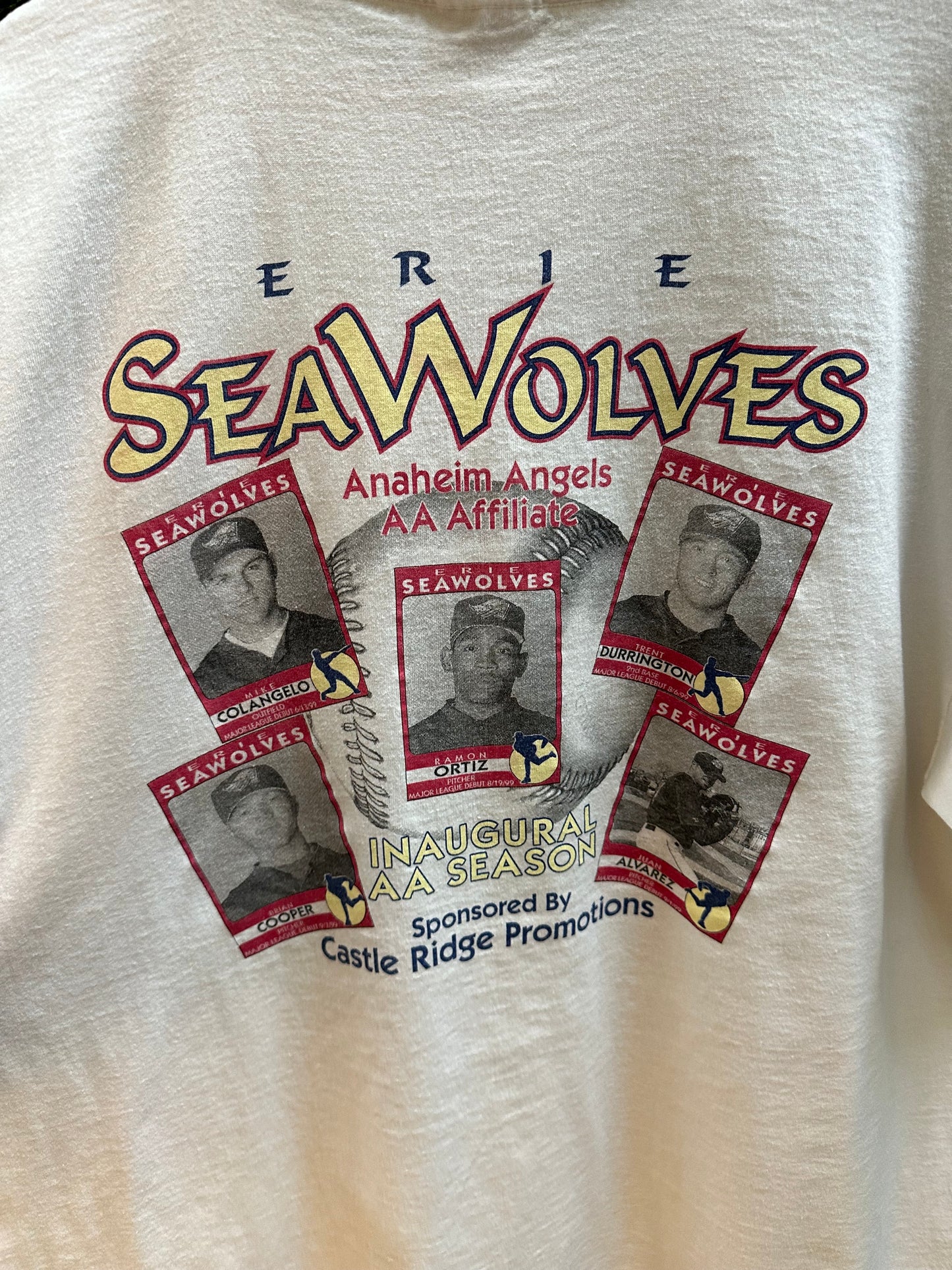 90s Erie Seawolves Inaugural Season T-shirt - XL