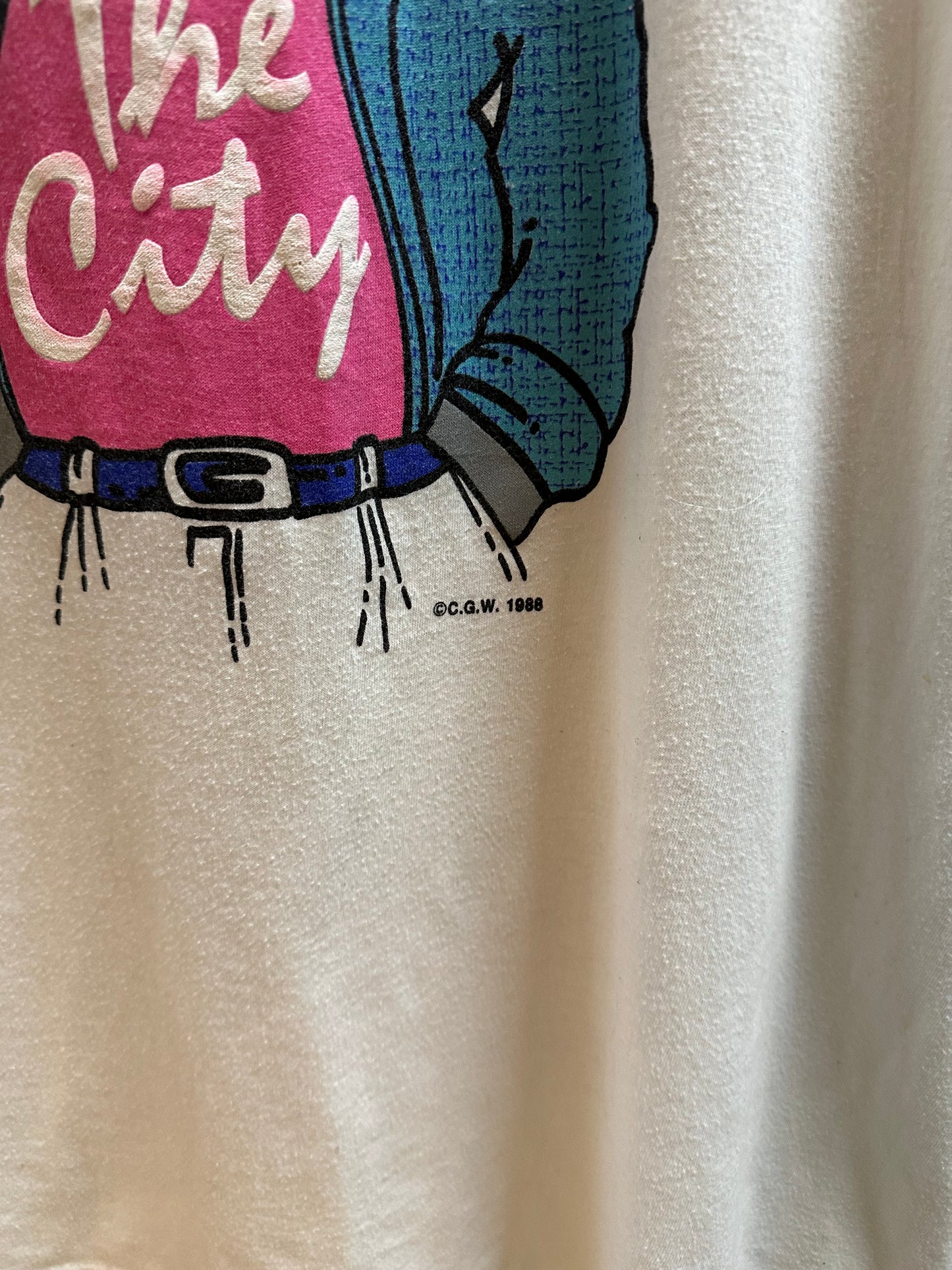 80s Winnipeg The City Cool Cat T-shirt - M