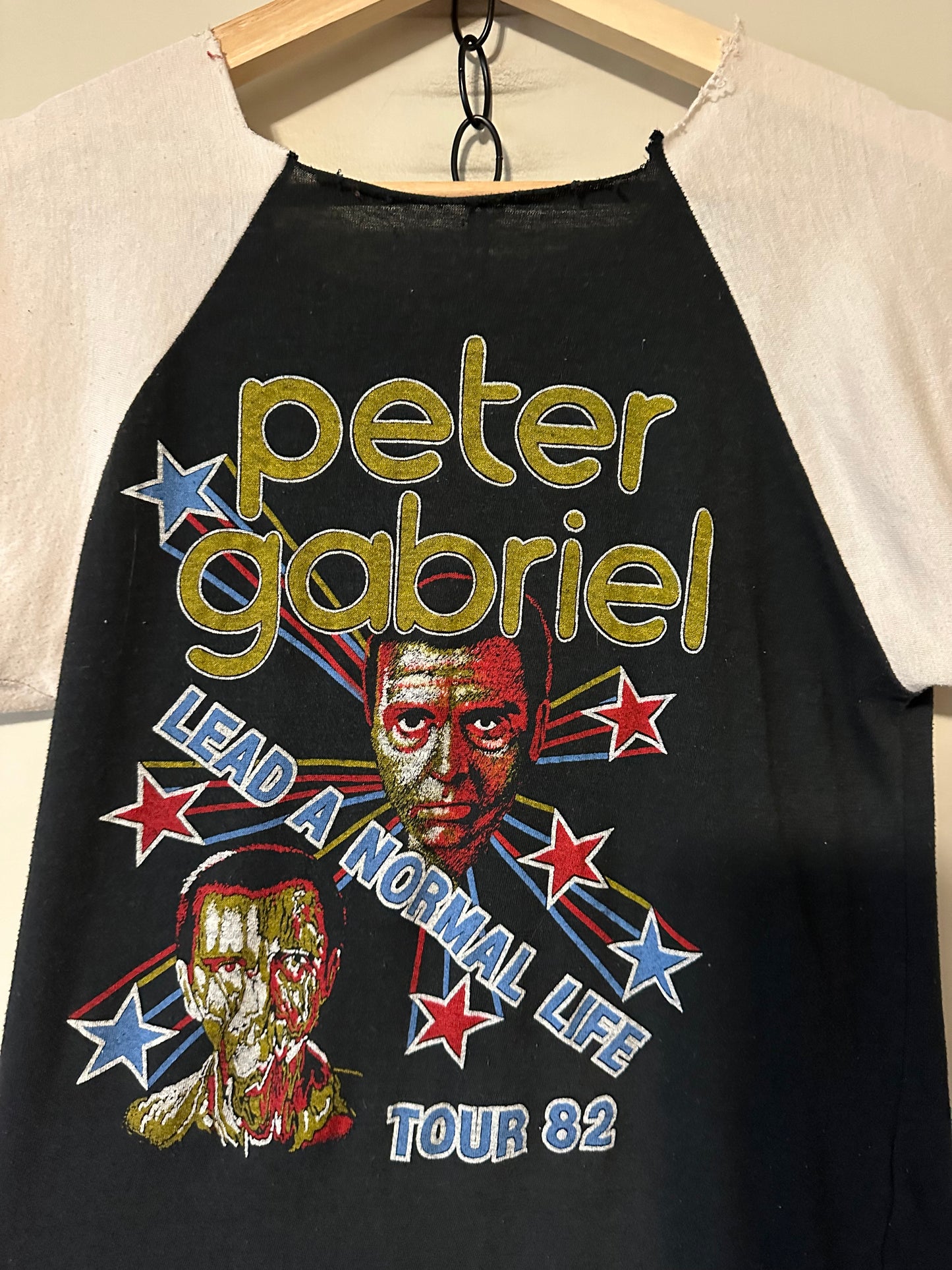 80s Peter Gabriel Shock The Monkey Concert T-shirt - S