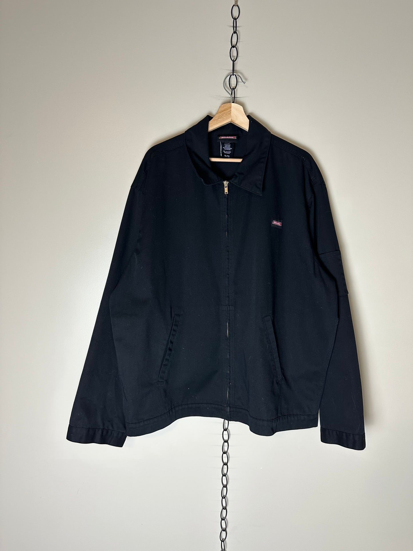 Dickies Black Zip-up Work Jacket - XL