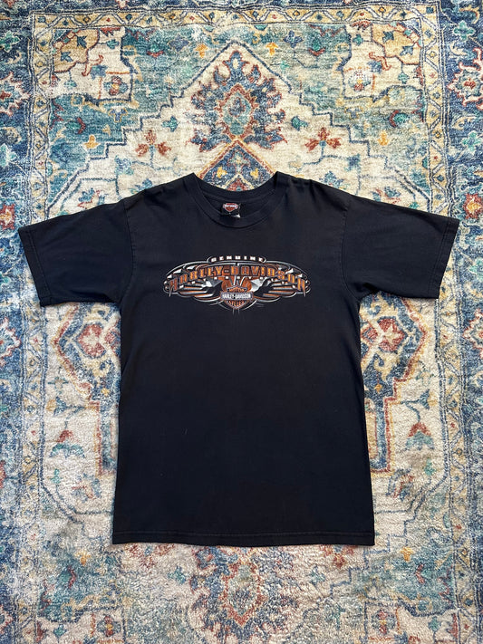 00s Harley Davidson Logo T-shirt - L
