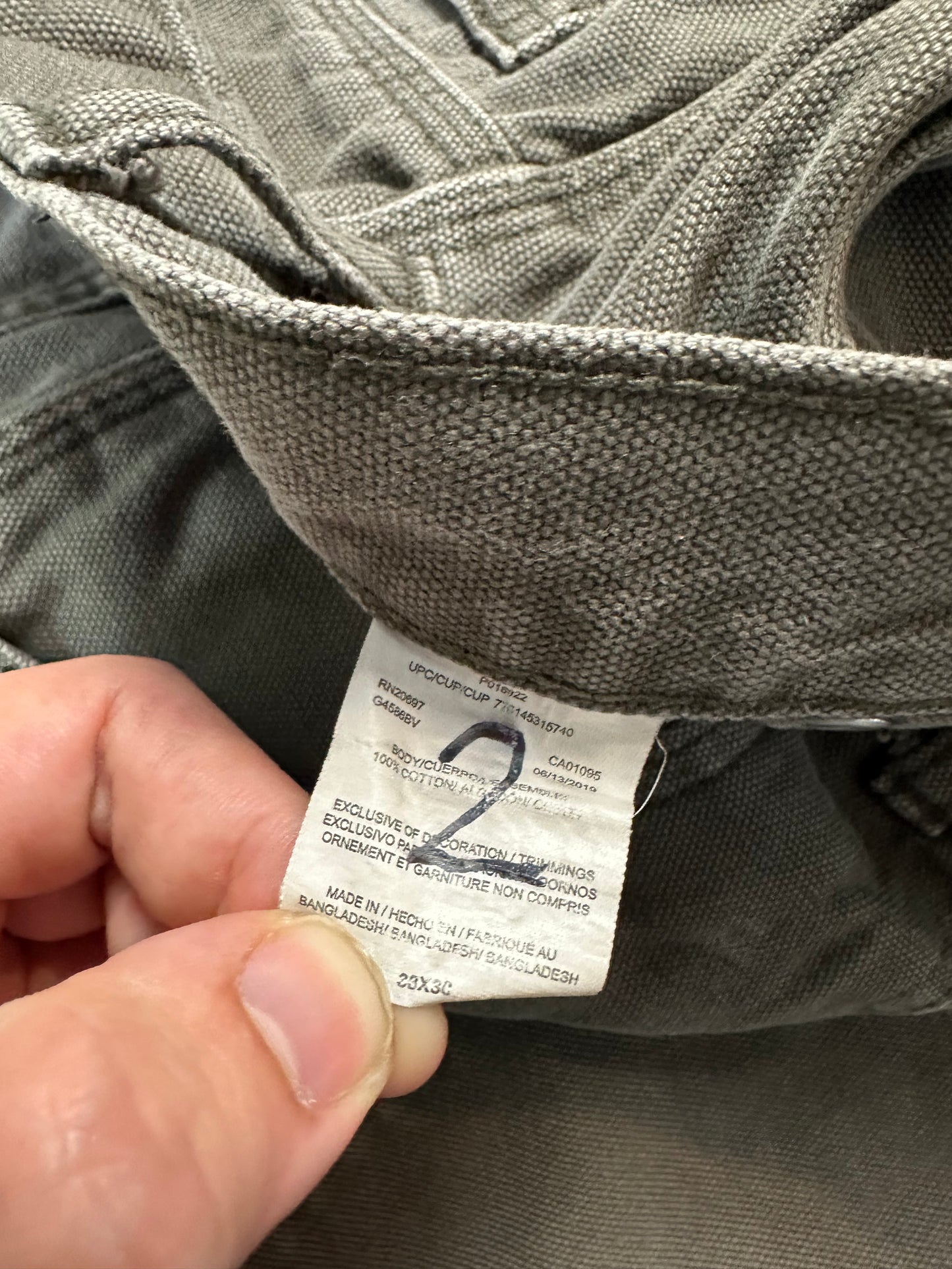 00s Dickies Green Double Knees Workwear Pants - 37