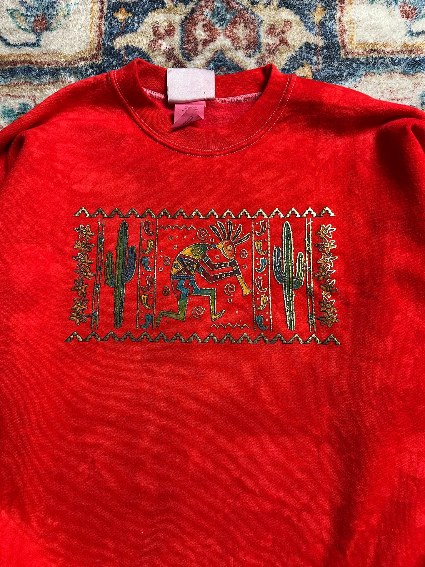 90s Aztec Cactus Crewneck - M