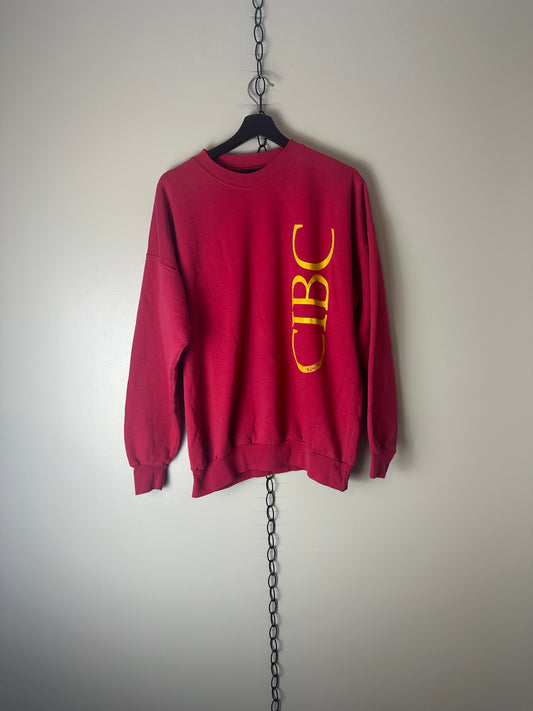 Vintage CIBC Spellout Crewneck - XL