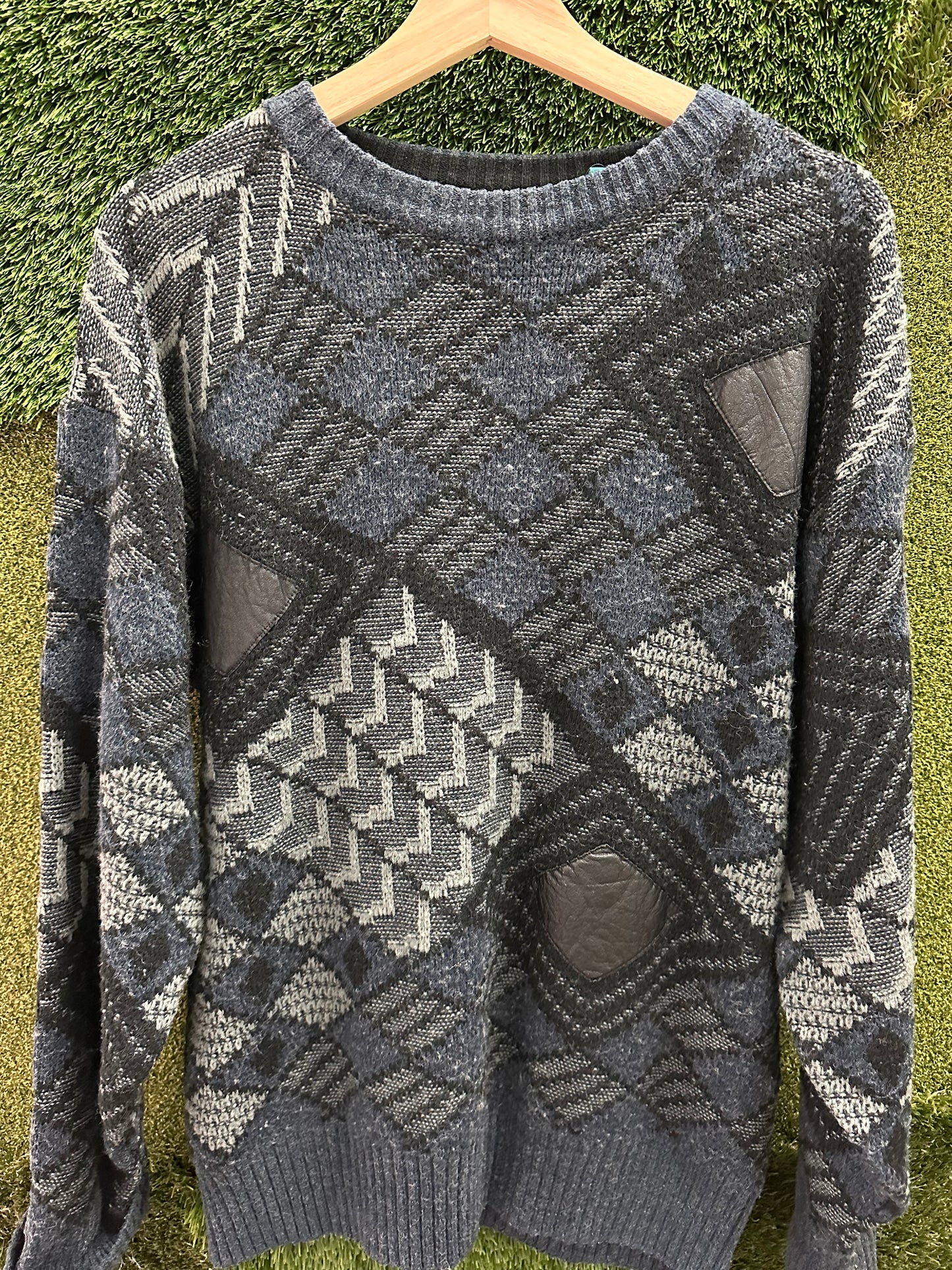 Vintage Cricketeer Abstract Diamond Sweater - M