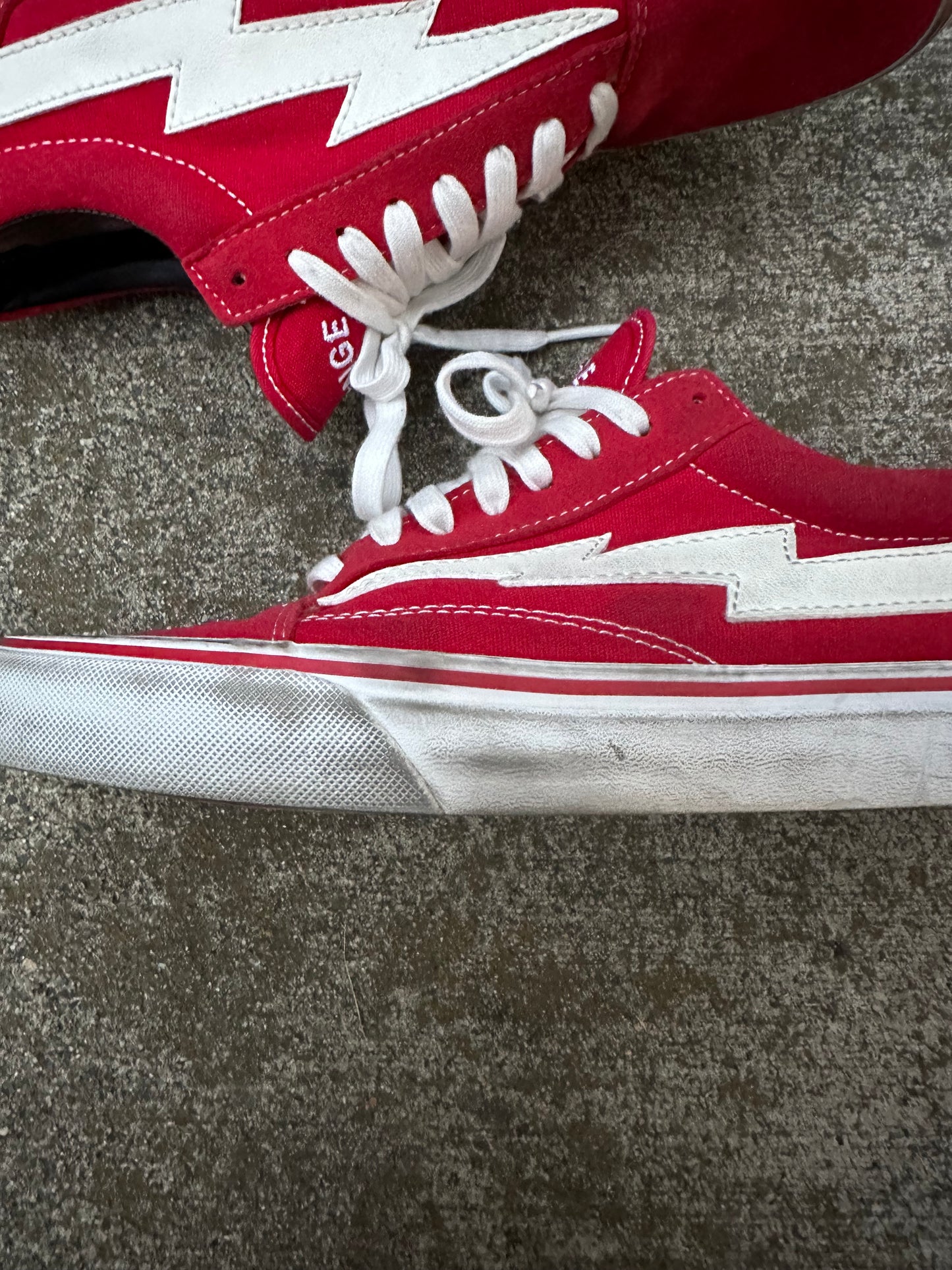 Revenge X Storm Red Low Top Shoes - 9