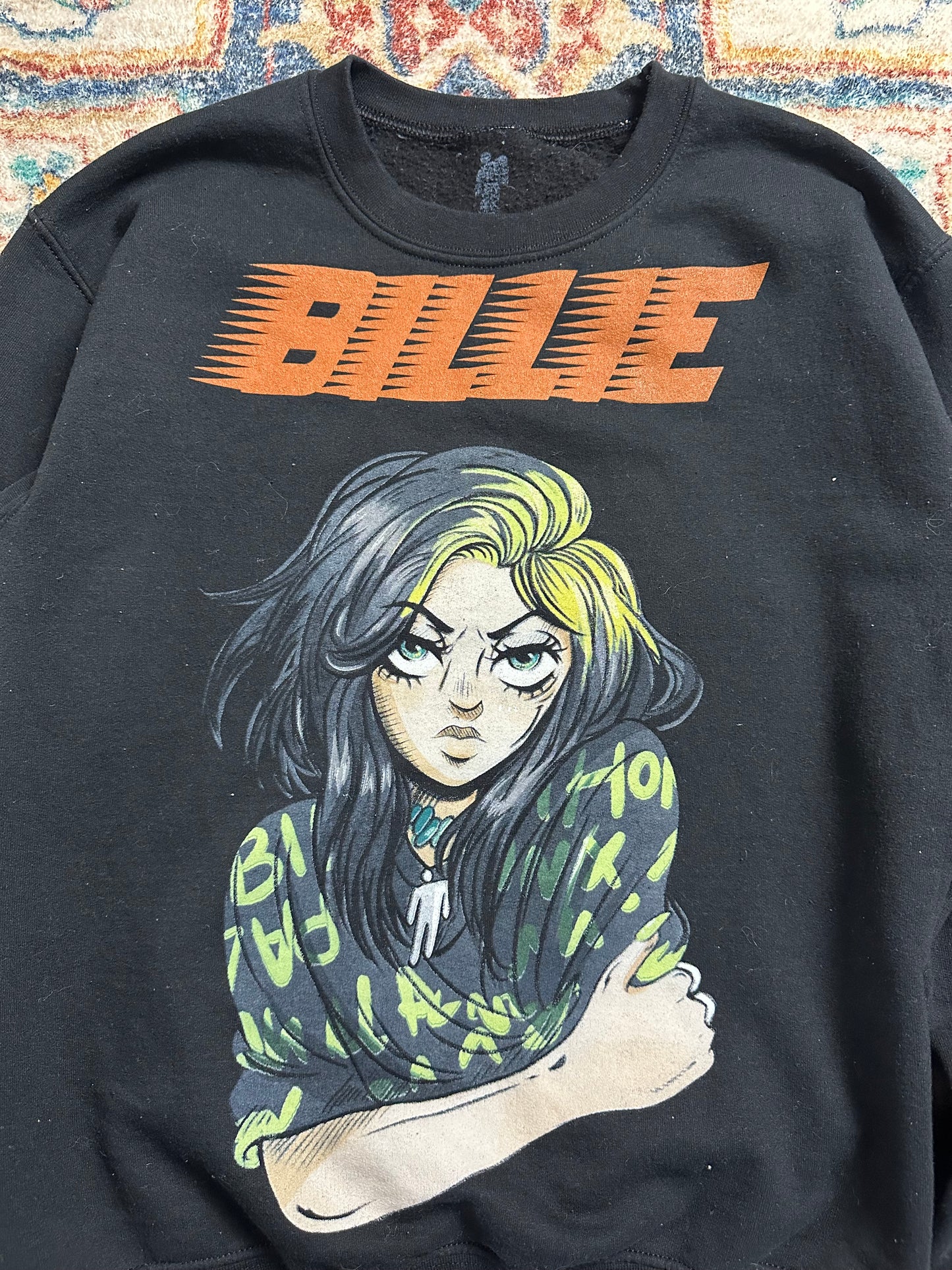 Billie Eillish Pullover Crewneck - M