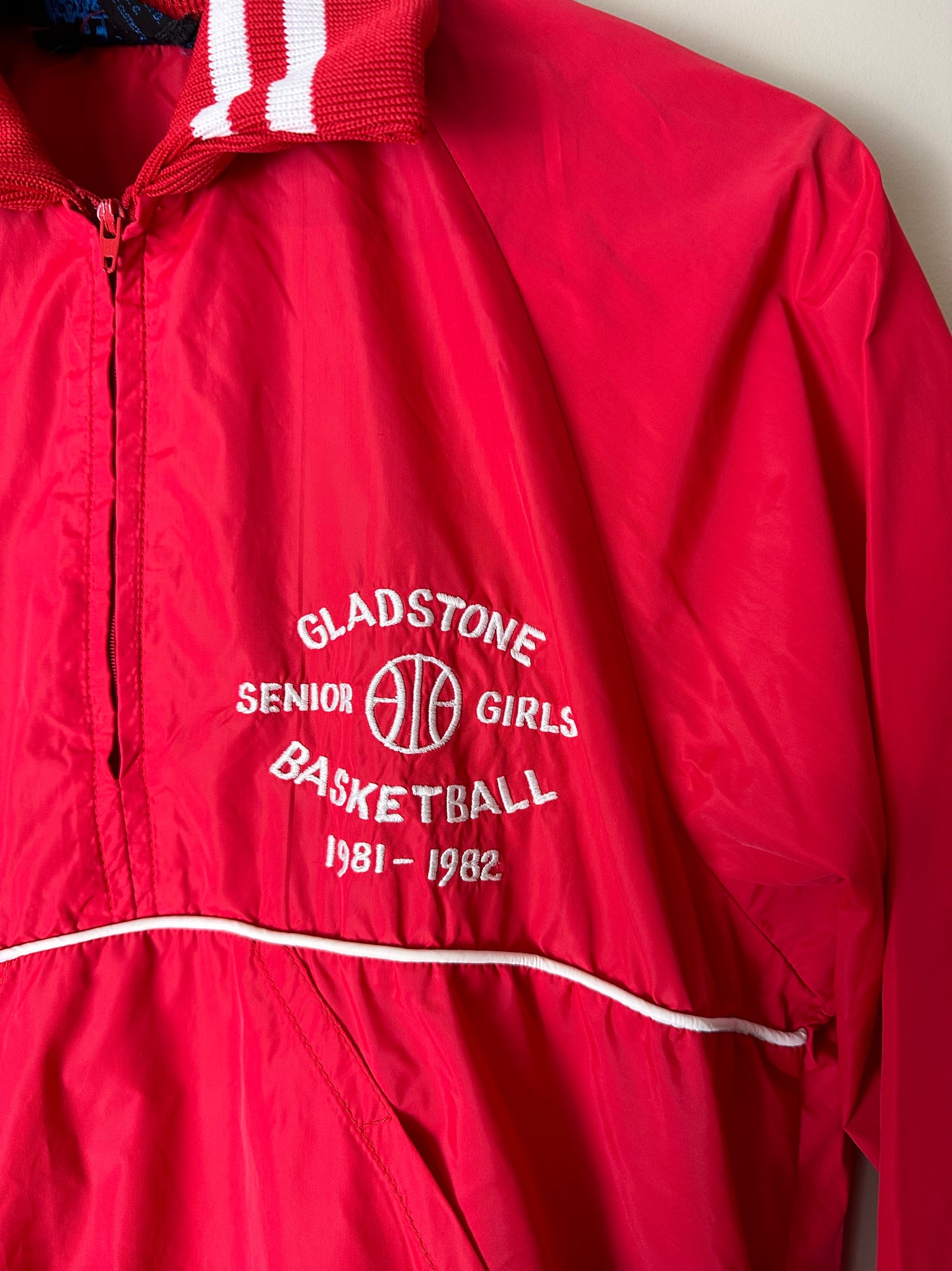 Vintage 1982 Gladstone Senior Girls Basketball Light Jacket - S