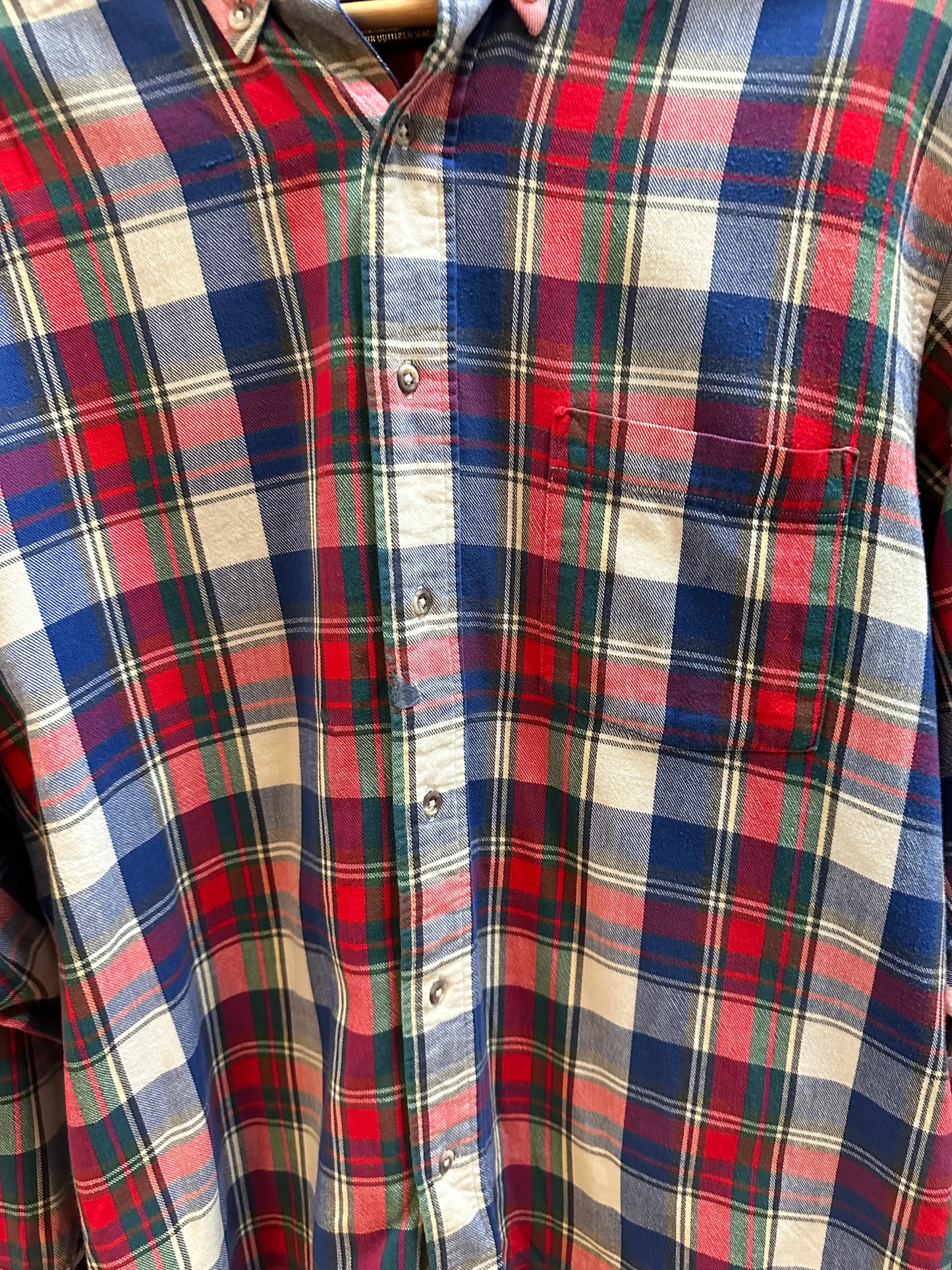 90s Eddie Bauer Bainbridge Plaid Flannel - M