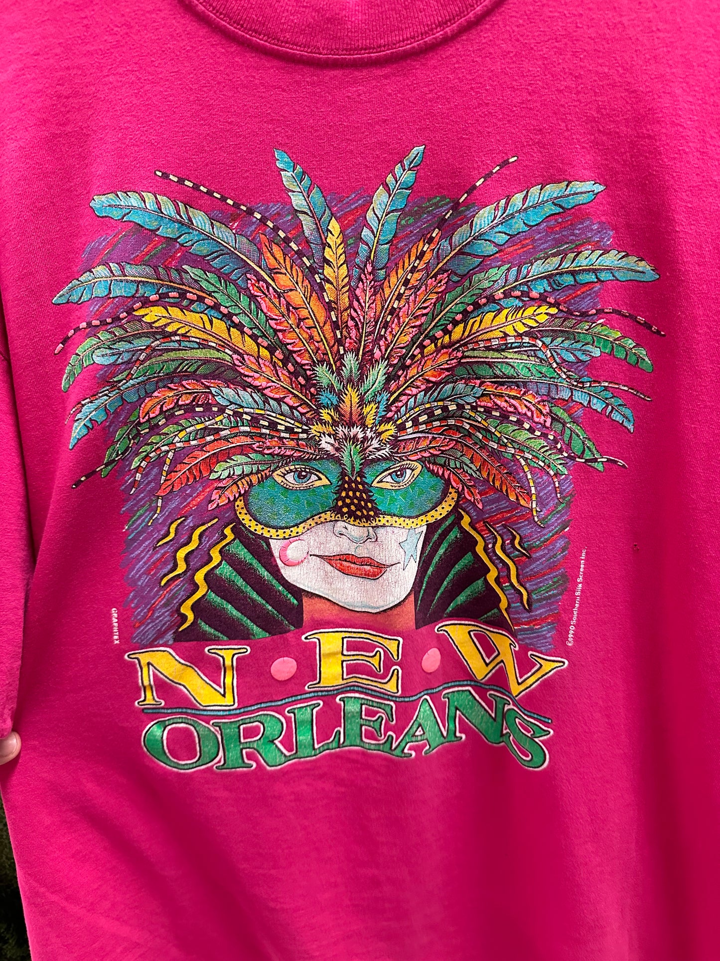 Vintage 1990 New Orleans Mardi Gras T-shirt - XL