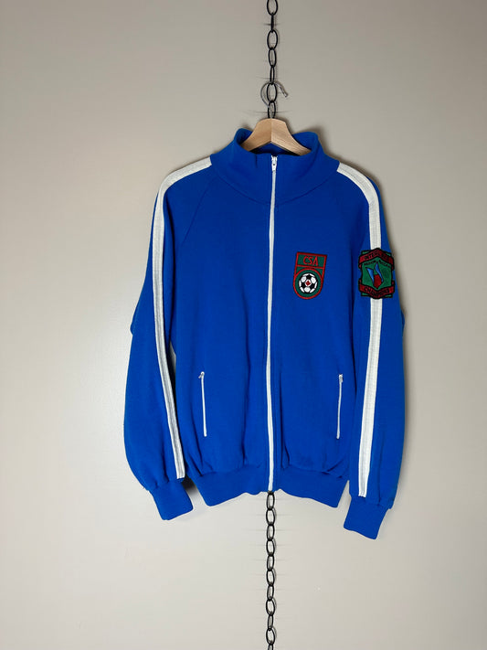 80s Canada Soccer Zip-up Track Sweatshirt - XL