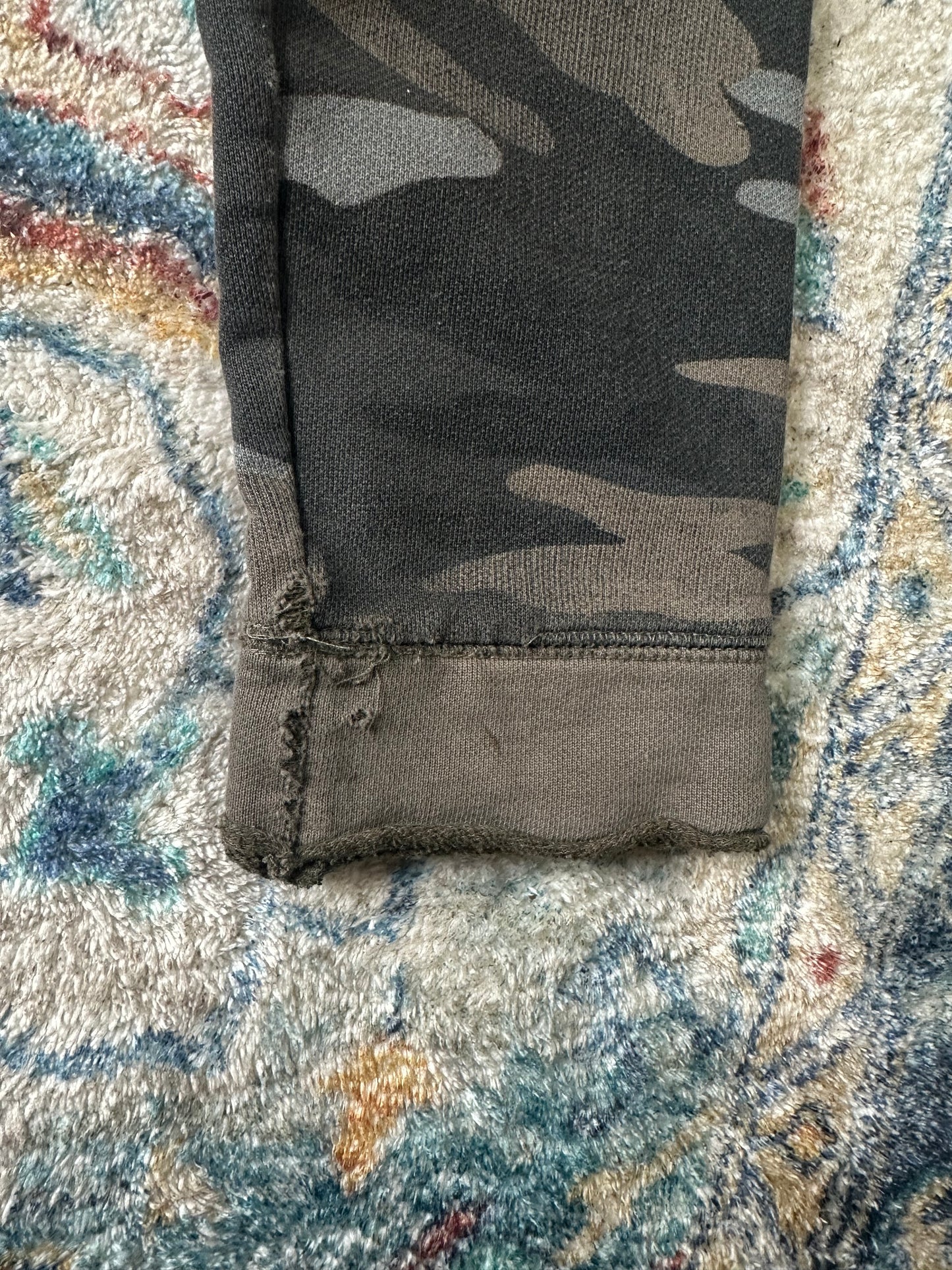 00s Fox Riders Zip-up Camouflage Hoodie - M