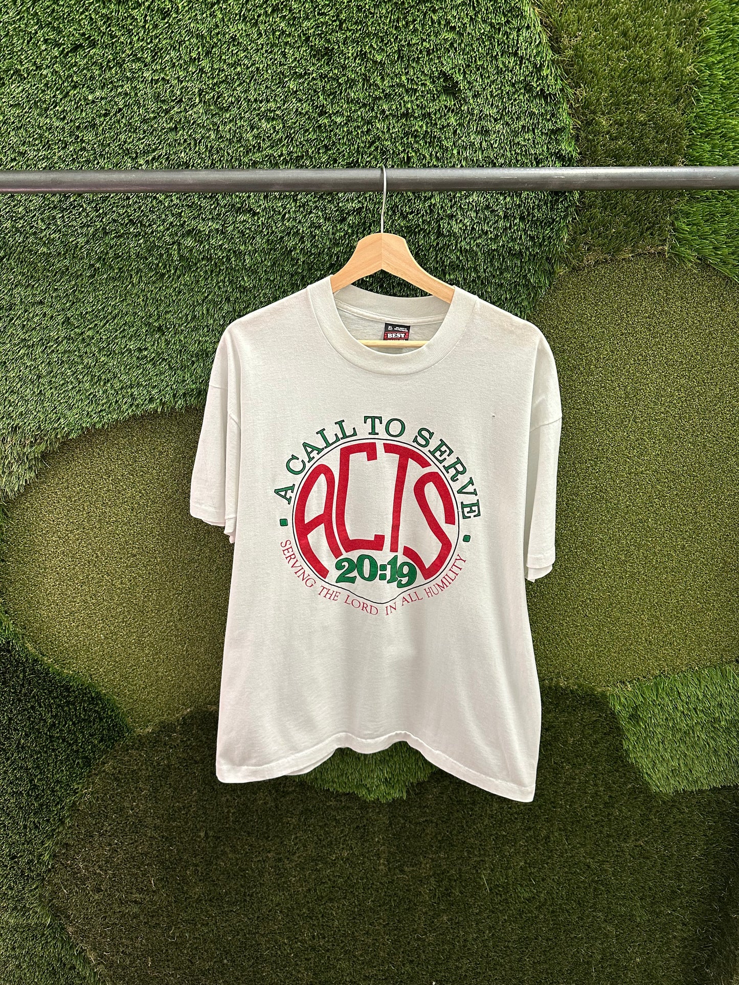 Vintage Acts 20:19 A Call To Serve T-shirt - XL