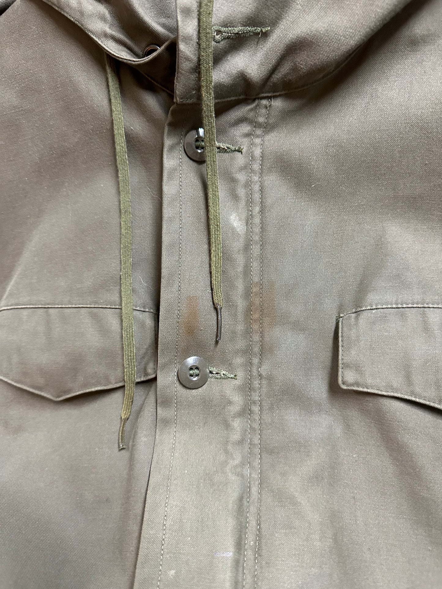 80s German Military Hooded Jacket - L