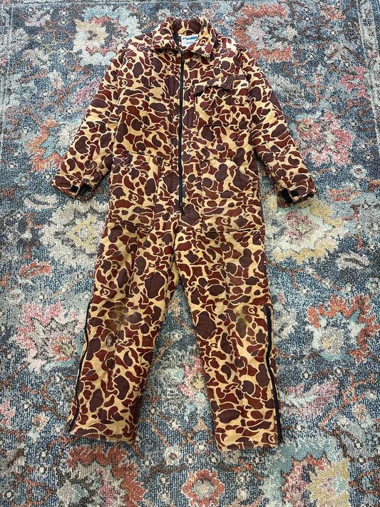 Vintage Polar Plus Brown Camouflage Snow Suit - M