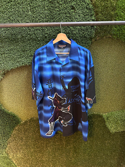 00s Mecca Ninja Button-up Shirt - XL