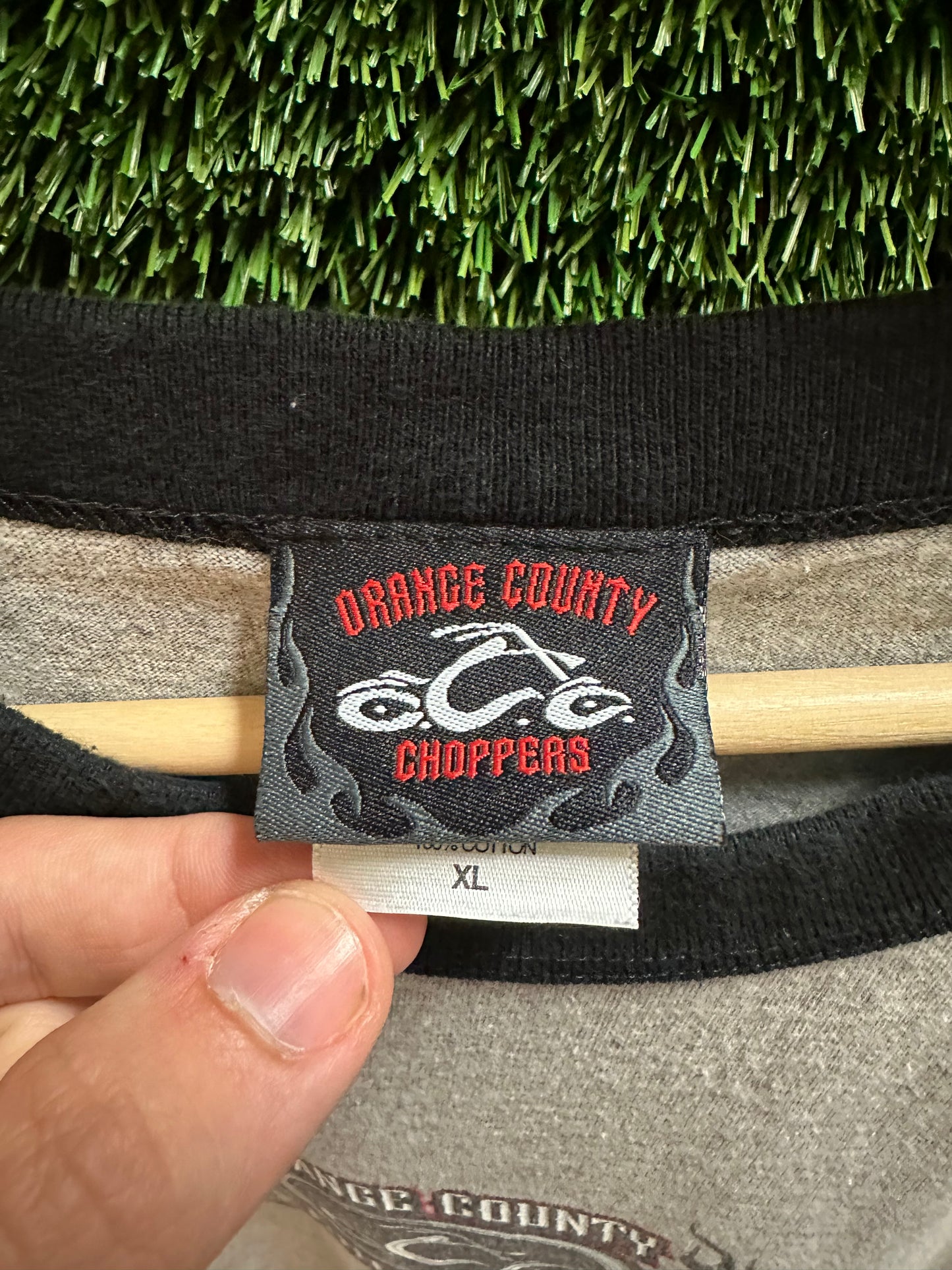 00s Orange County Choppers Raglan T-shirt - XL