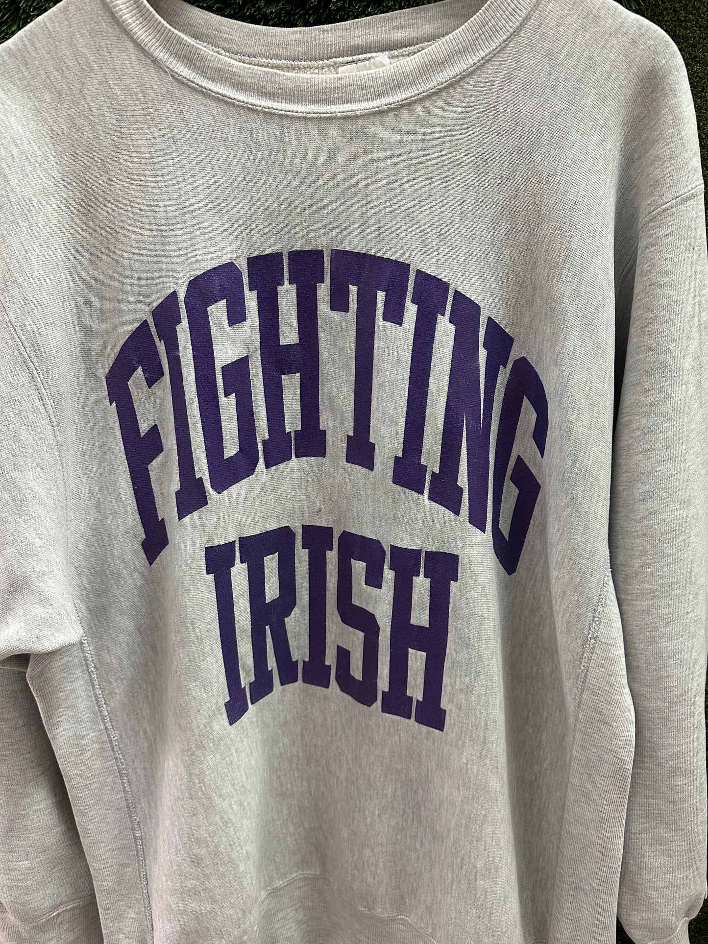 Vintage Champion Reverse Weave Fighting Irish Crewneck - XXL