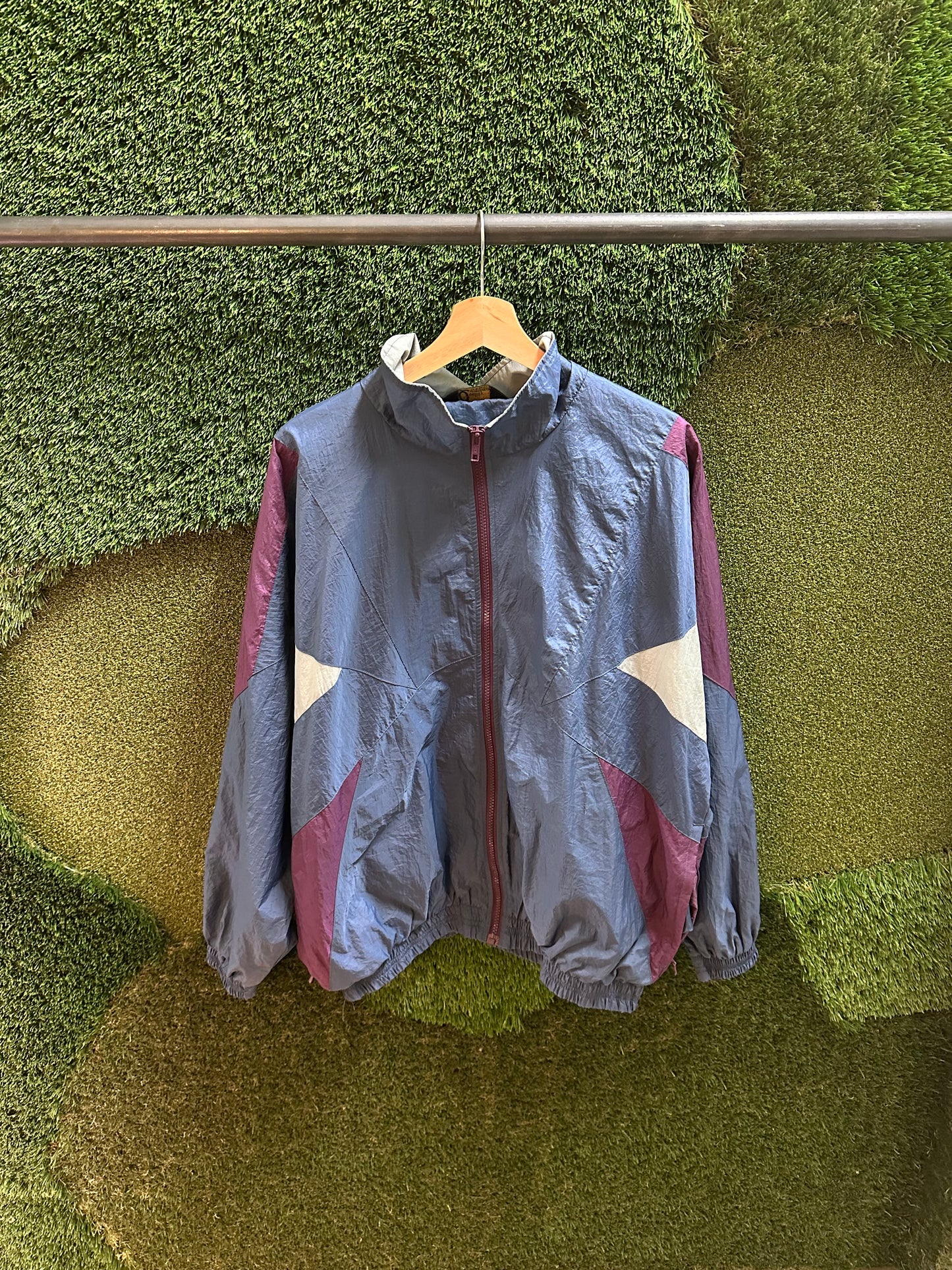 80s The Beer Store Colour Blocking Zip-up Jacket - L