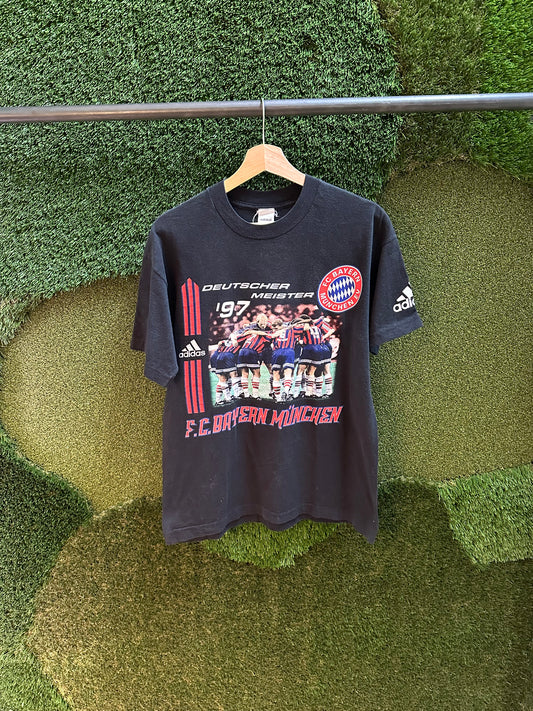 90s Adidas F.C Bayern München Soccer T-shirt - S