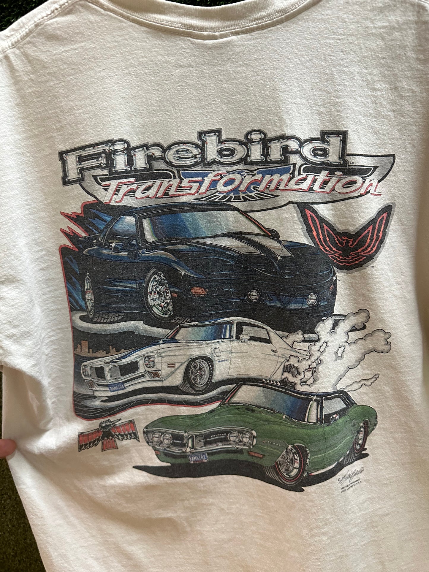 00s Firebird Transformation Car T-shirt - L