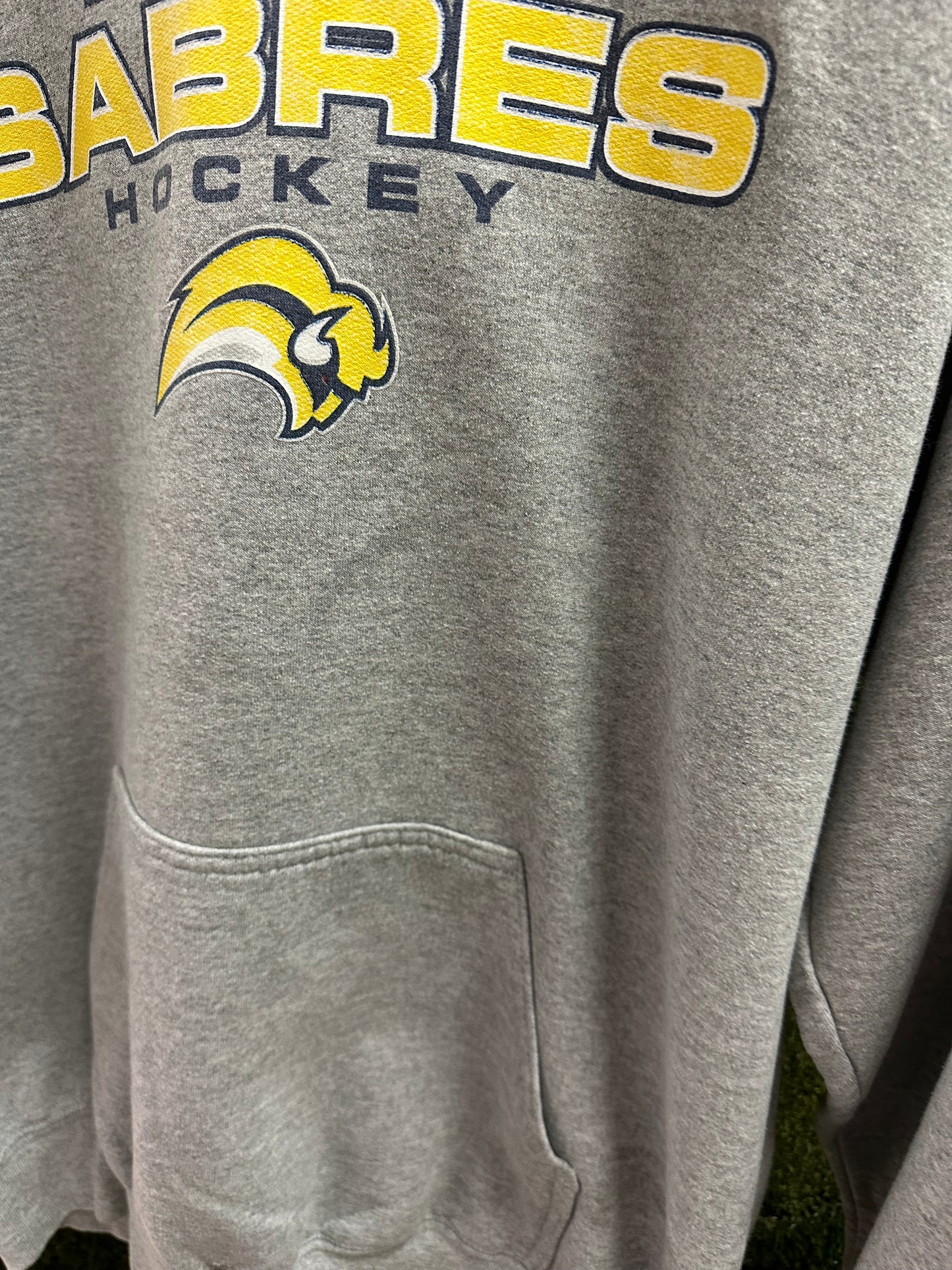 NHL Buffalo Sabres Hockey Spellout Hoodie - L