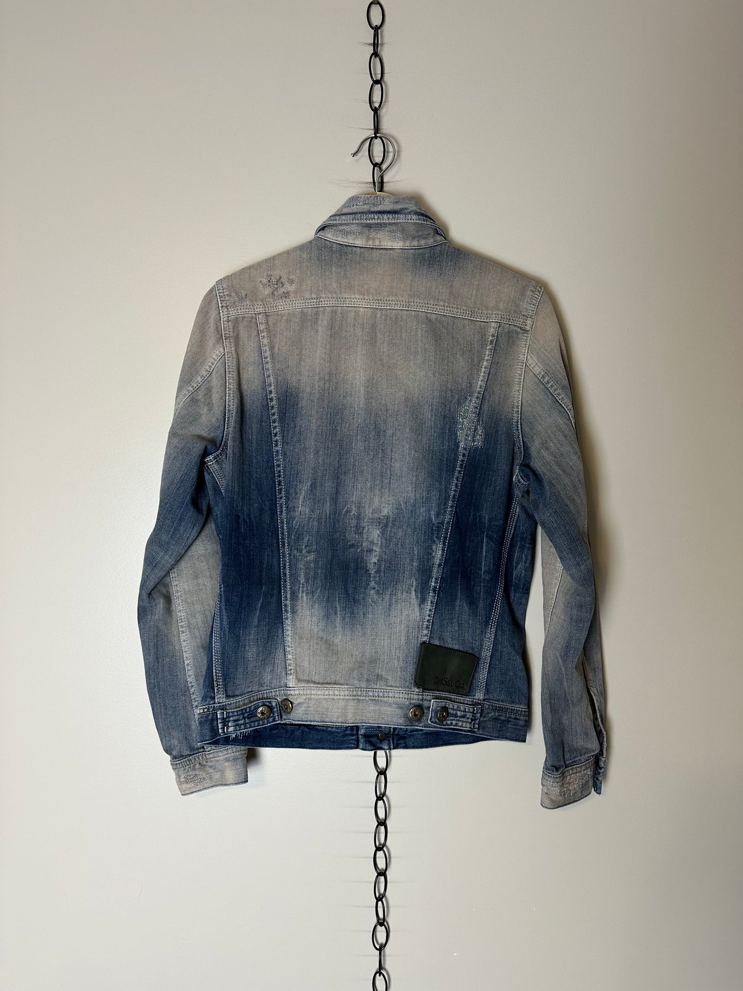 00s Diesel Repaired Denim Jacket - S