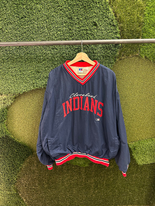 Vintage MLB Russell Athletic Cleveland Indians Light Jacket - XL