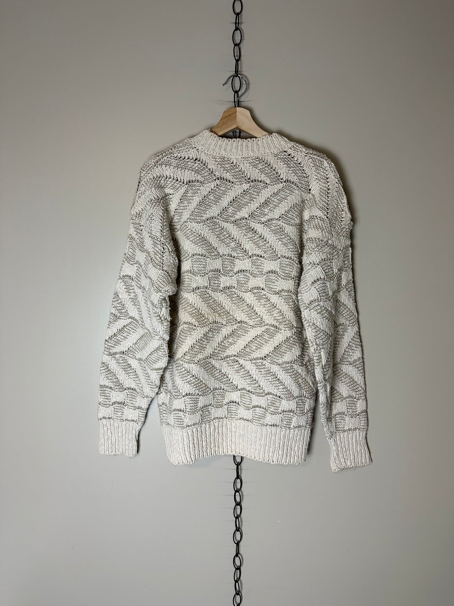 90s Raglans Clothing Textured Sweater - M