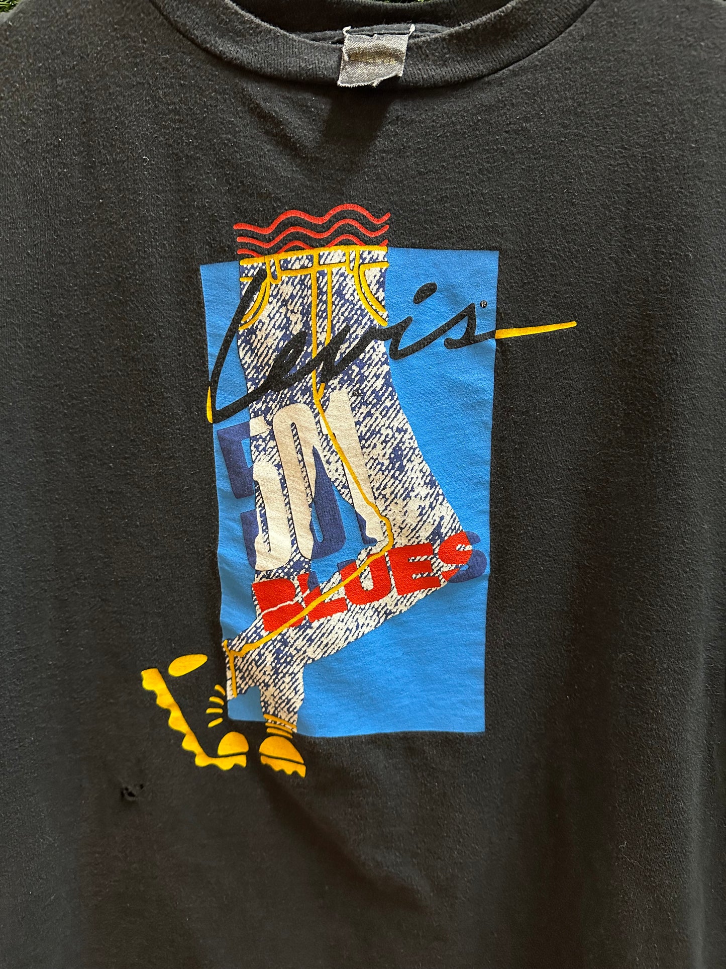 90s Levi’s 501 Blues Jeans T-shirt - L