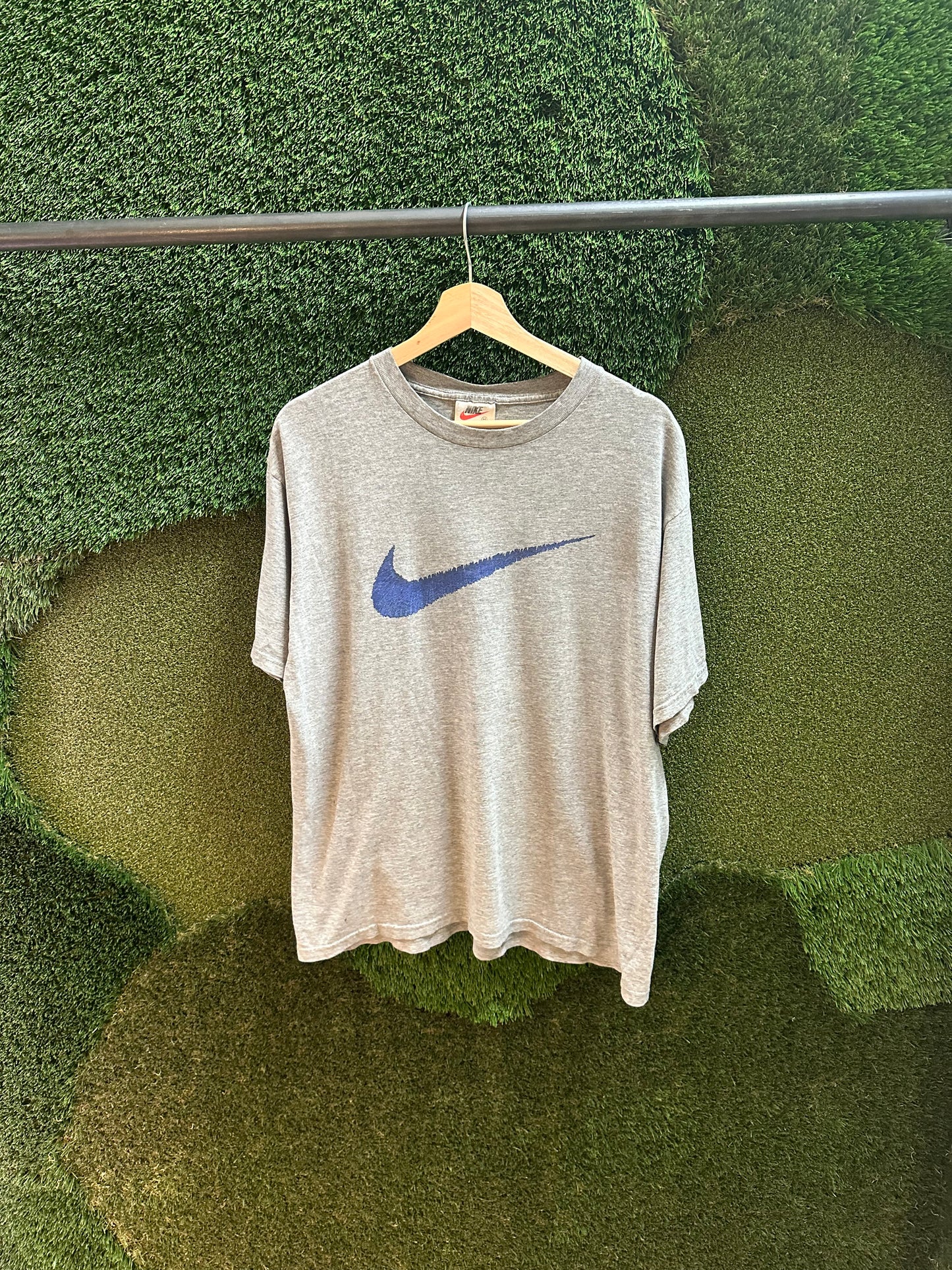 90s Nike Middle Check Logo T-shirt - M