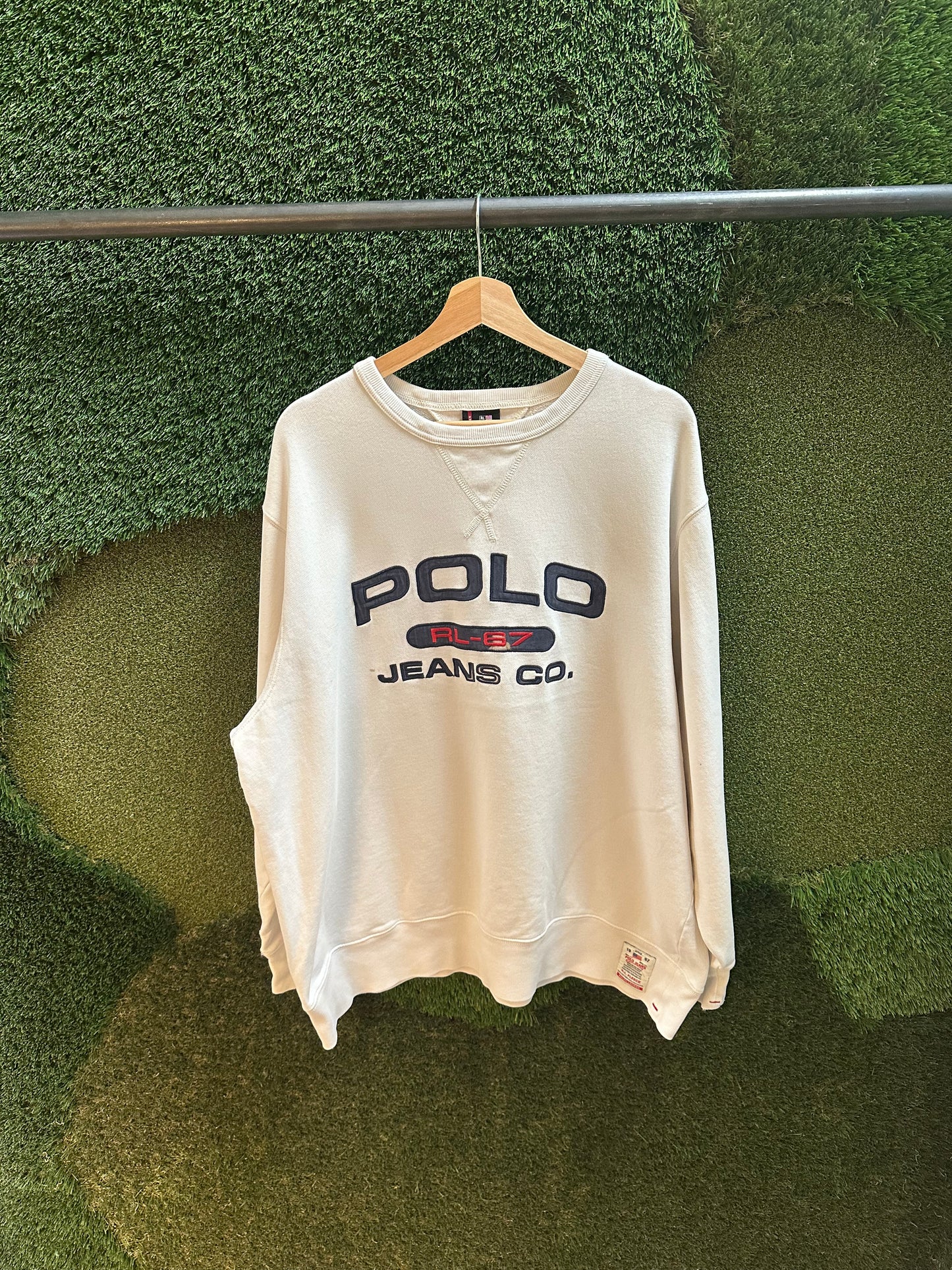 00s Polo Jeans Co Spellout Crewneck - XL