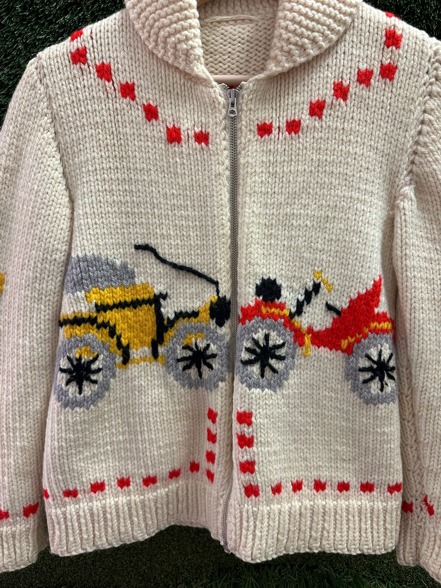 Vintage 1970s Wagon Cowichan Sweater - S