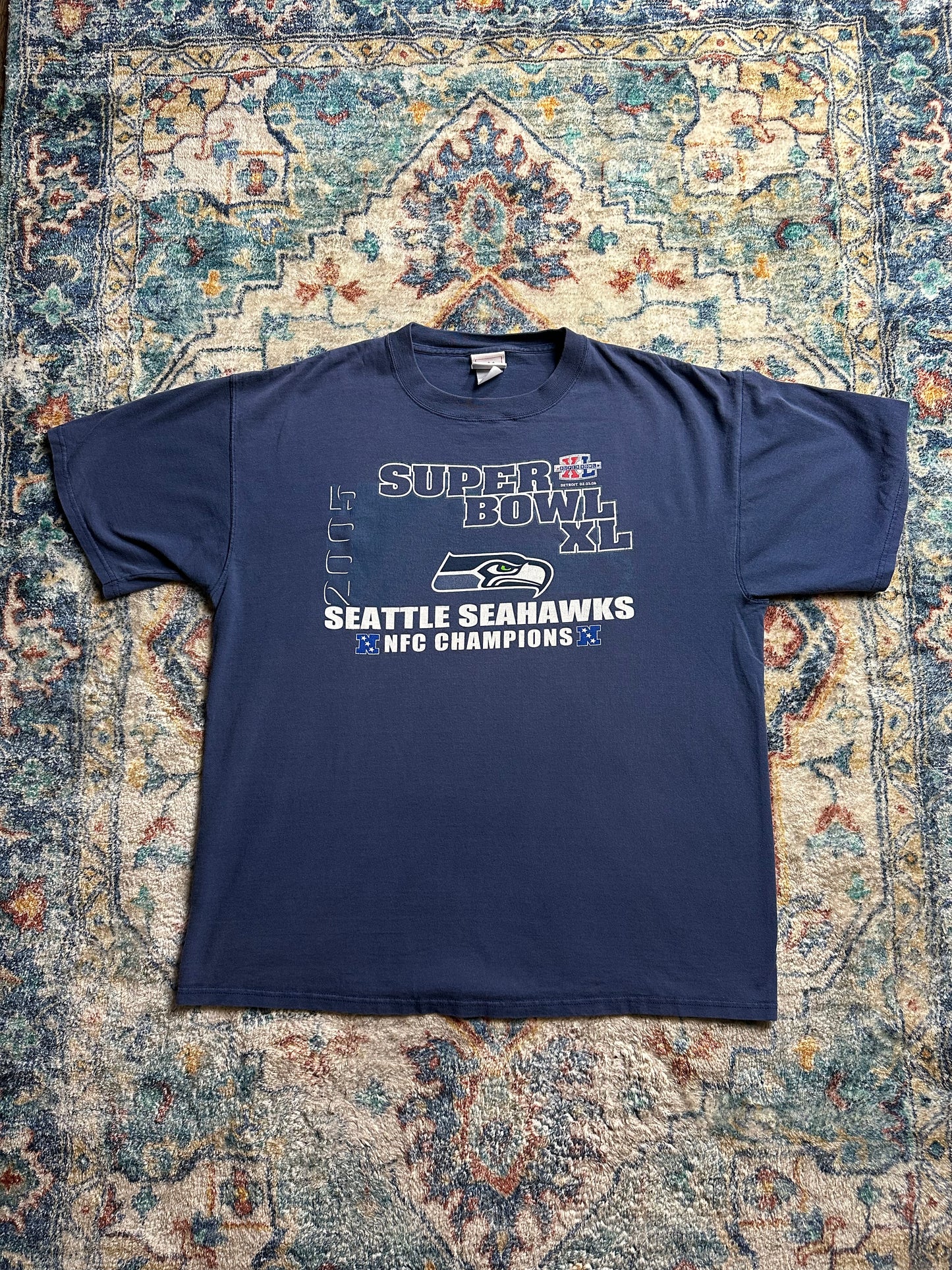 00s NFL Seattle Seahawks Super Bowl T-shirt - XXL