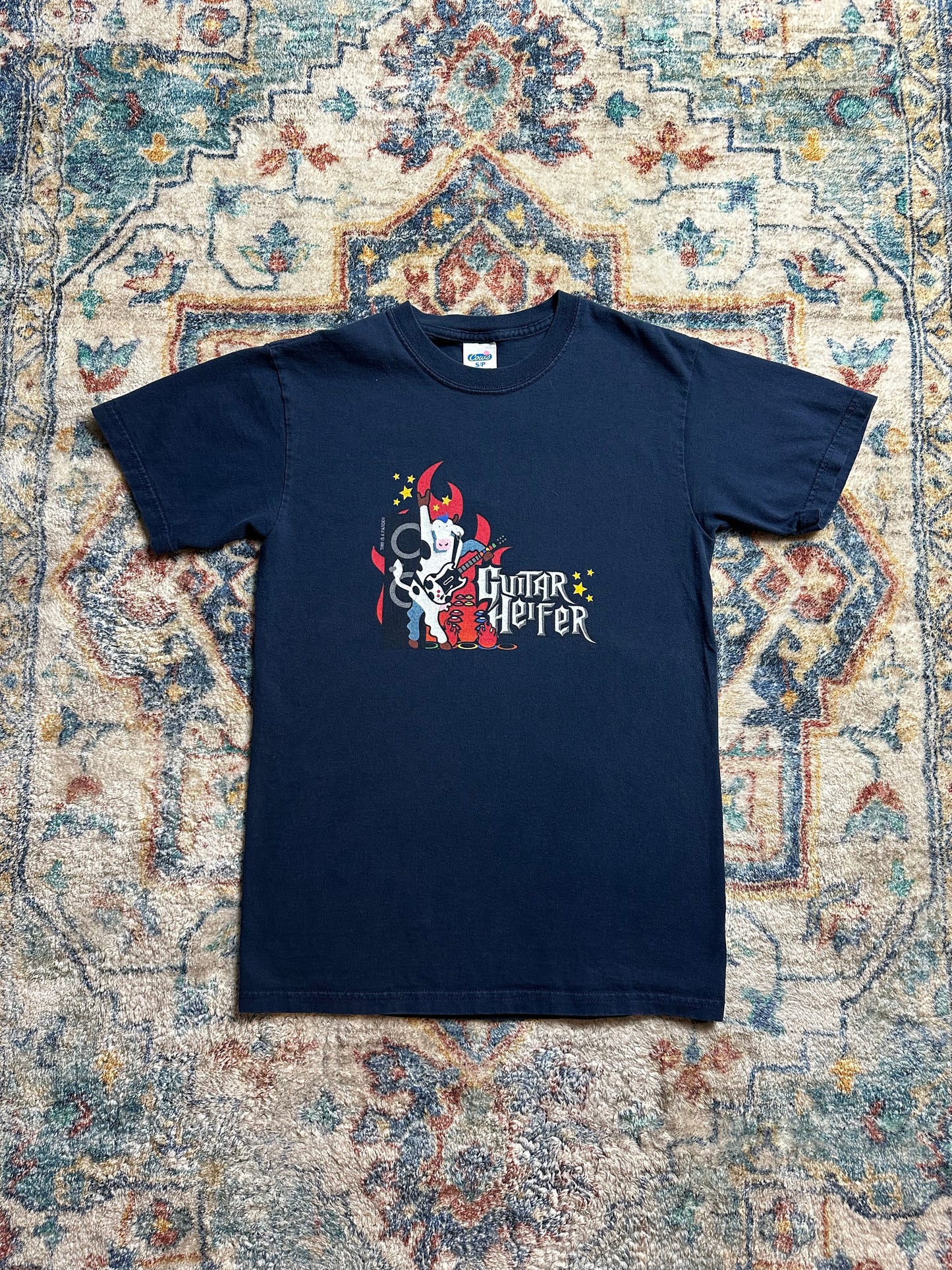 00s Cows Guitar Hero Parody T-shirt - S