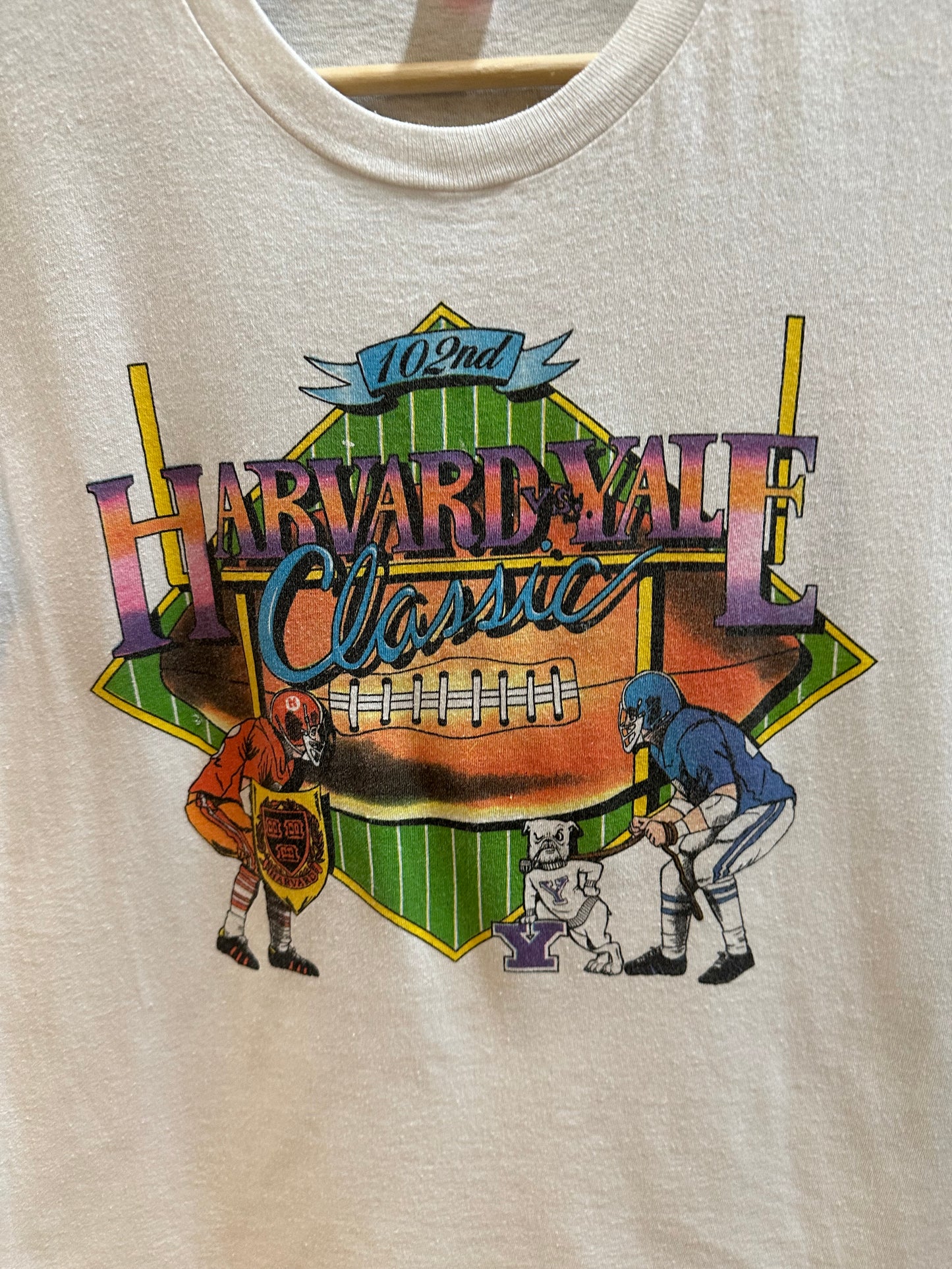 80s Harvard Vs Yale Classic T-shirt - S