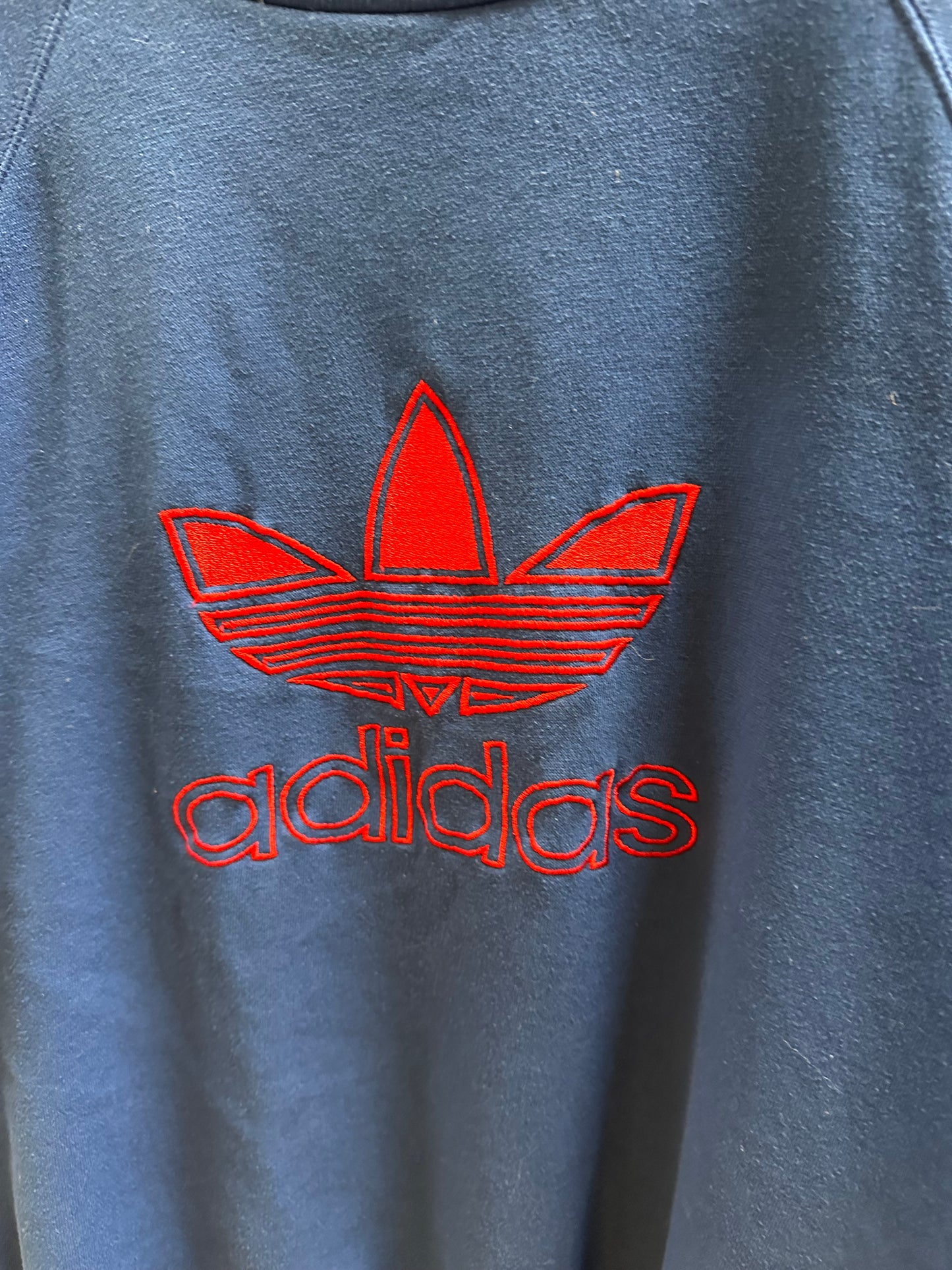 90s Adidas Logo Crewneck - L