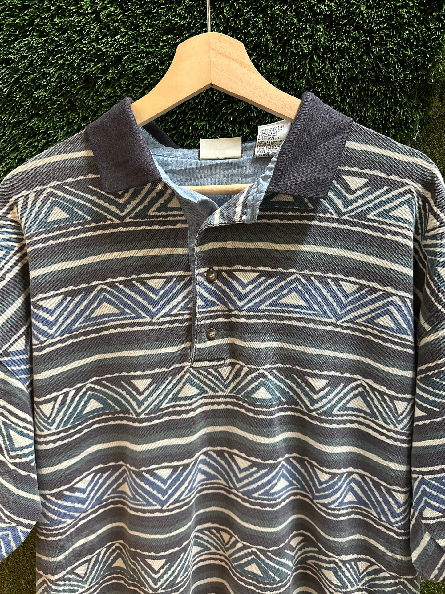 90s Bugle Boy Striped Polo Shirt - XXL